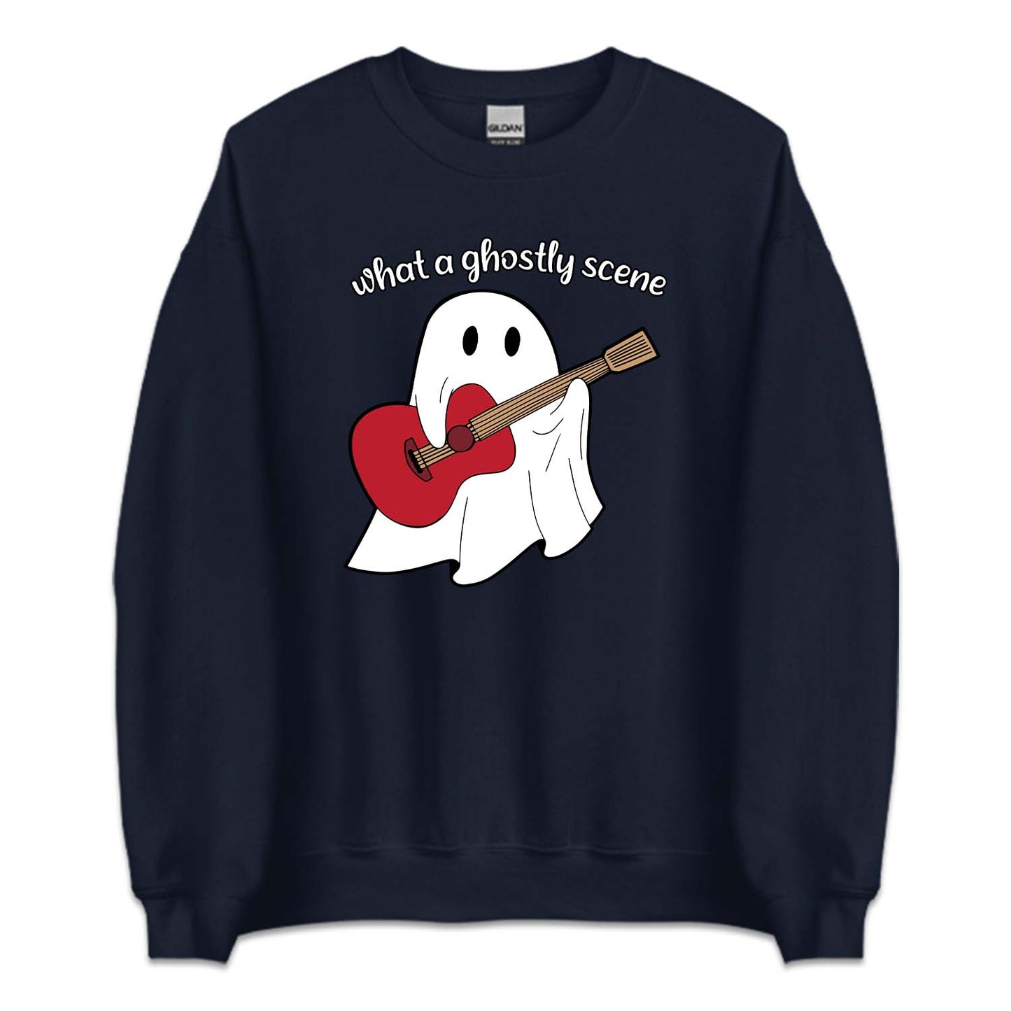 What A Ghostly Scene Ghost Playing Guitar Swiftie Halloween | PRODUCT CODE: WHGSLYTCH