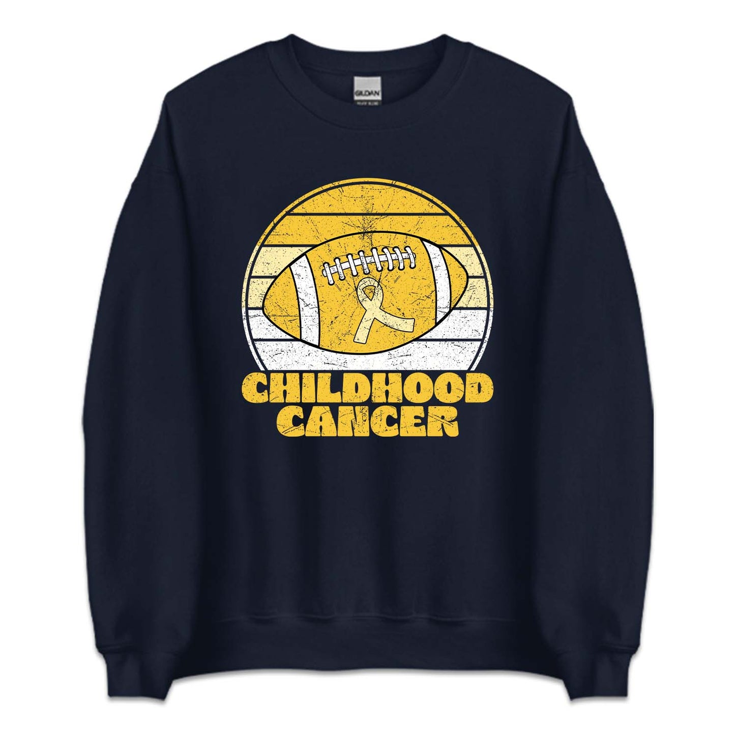 Childhood Cancer Football Pediatric Cancer Awareness Support | PRODUCT CODE: CHLRFLTSPU