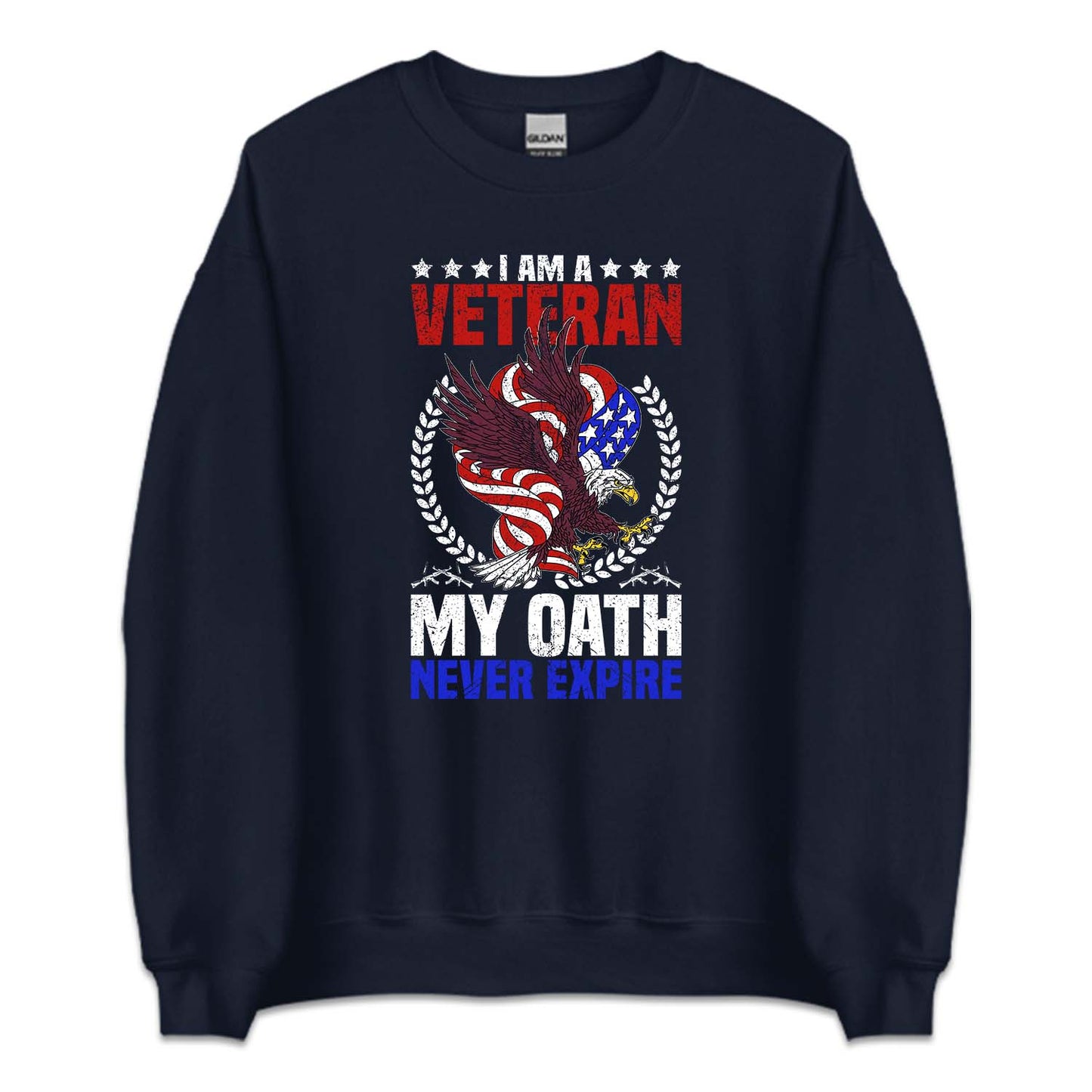 I Am A Veteran My Oath Never Expire USA Eagle Military Service | PRODUCT CODE: VTRNOHTEXA