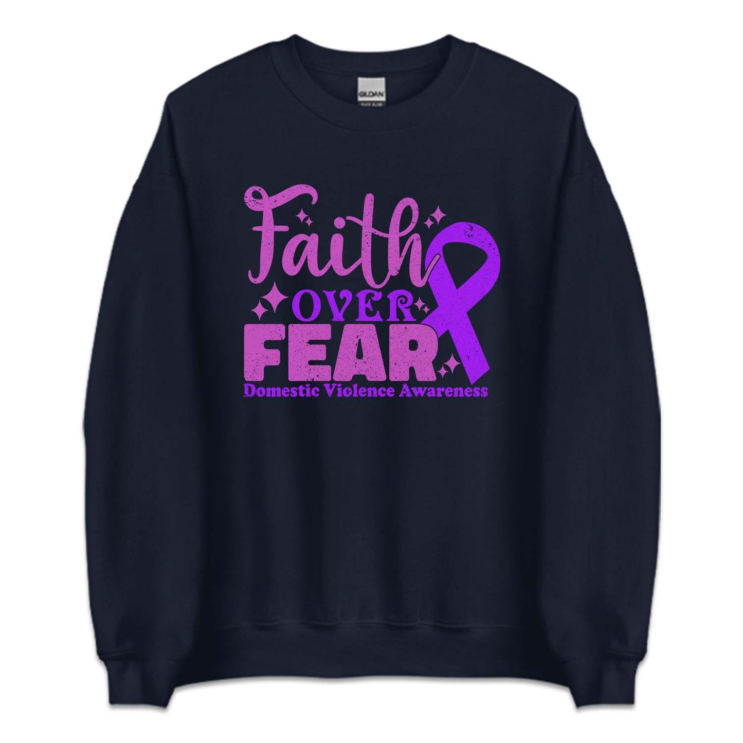 Domestic Violence Awareness DV Warrior Purple Ribbon | PRODUCT CODE: PRLRBNIODM