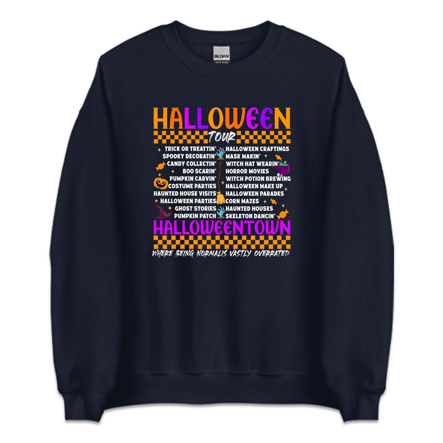 Halloween Tour Fall Vibes Spooky Autumn Festive Costume | PRODUCT CODE: HLWTRUOWNF