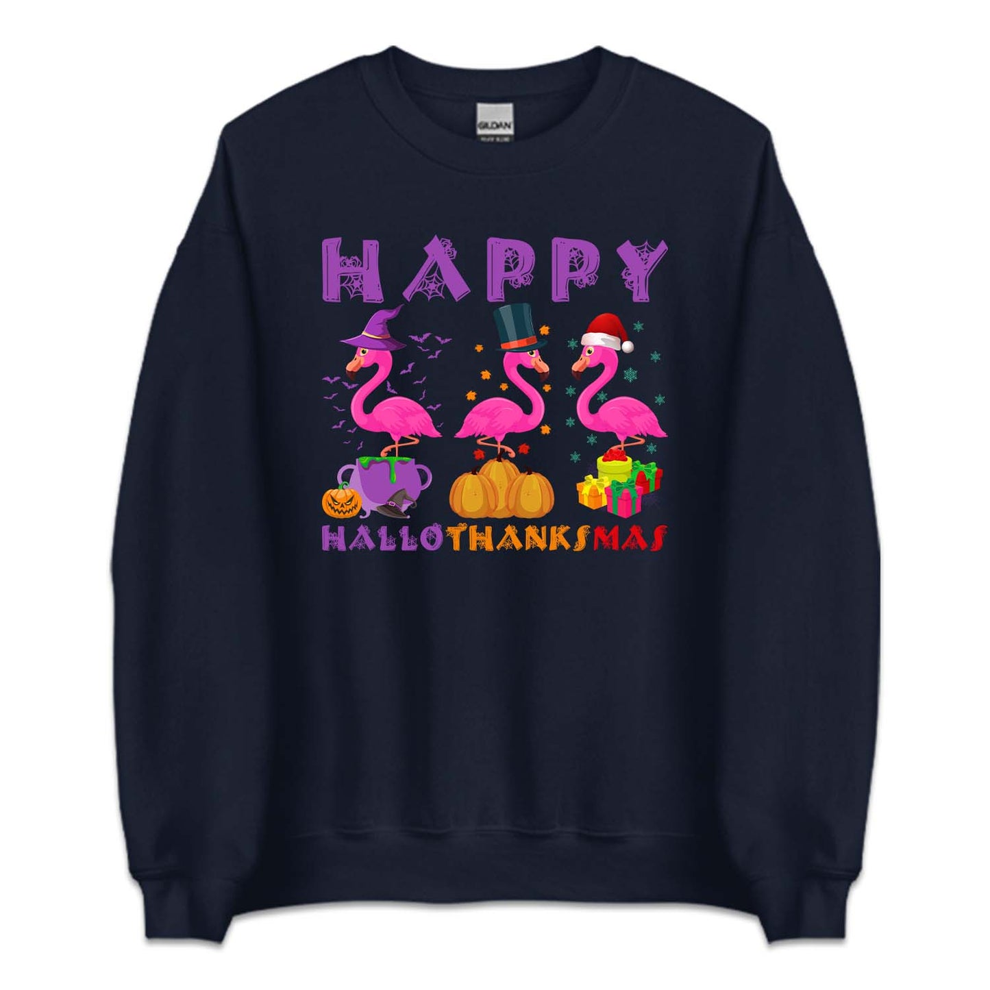 Flamingo Happy HalloThanksMas | PRODUCT CODE: HPLTKCFLMG