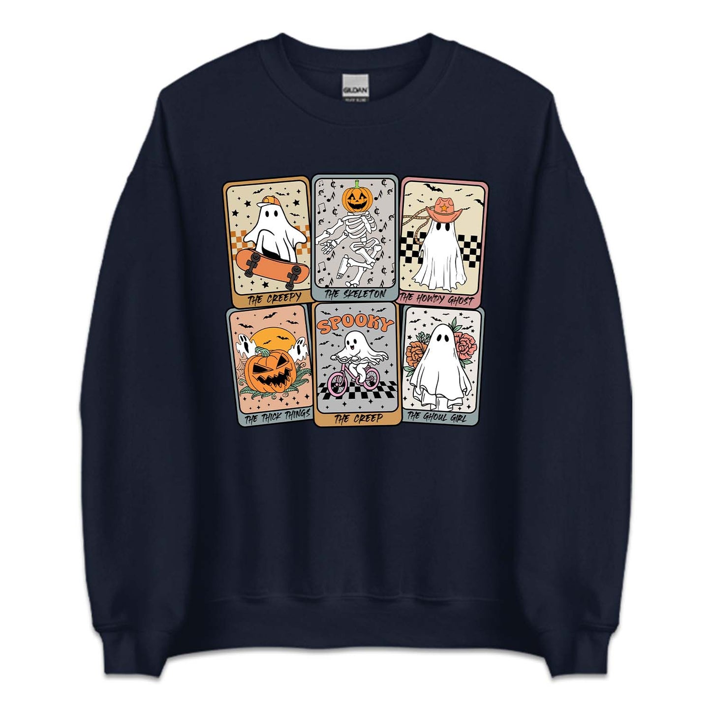 Retro Halloween Ghost Tarot Cards Spooky Ghostly Season | PRODUCT CODE: HLWGSOTHR