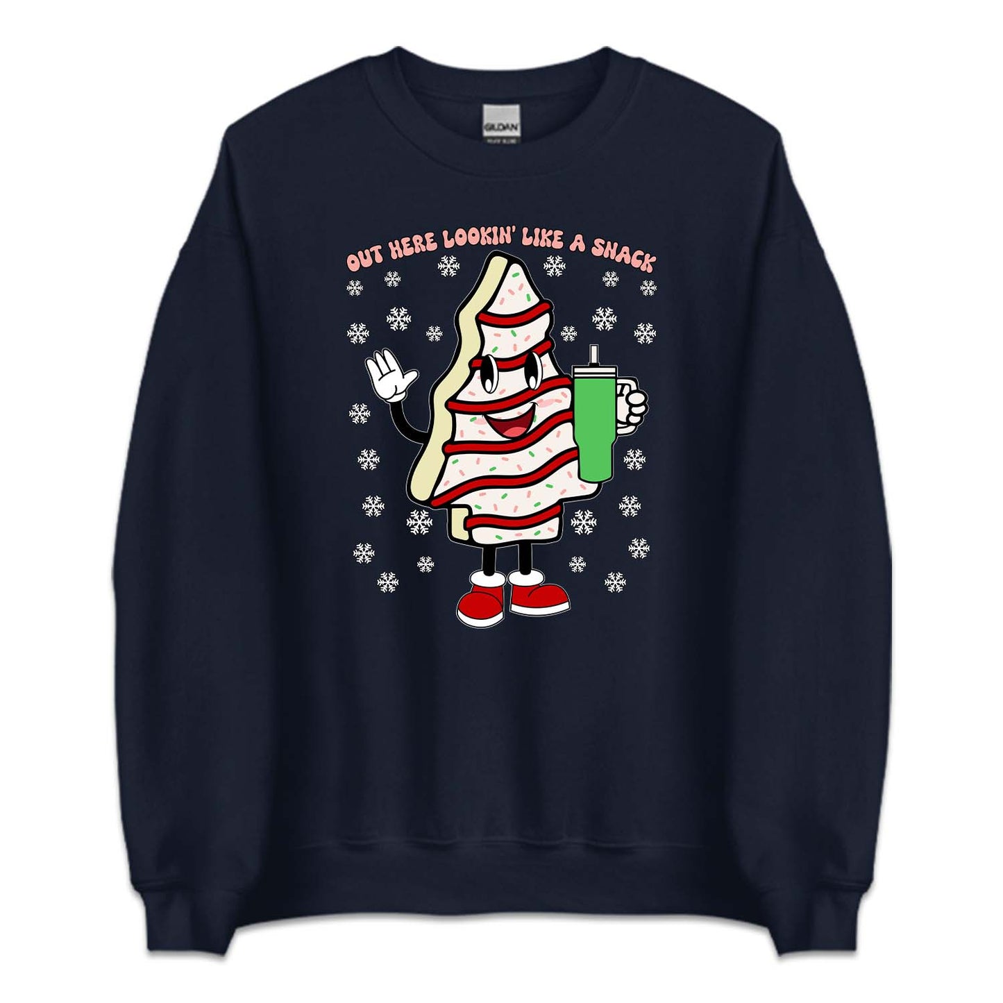 Out Here Lookin Like A Snack Christmas Tree Cake Xmas | PRODUCT CODE: UTOLKNISNKCH