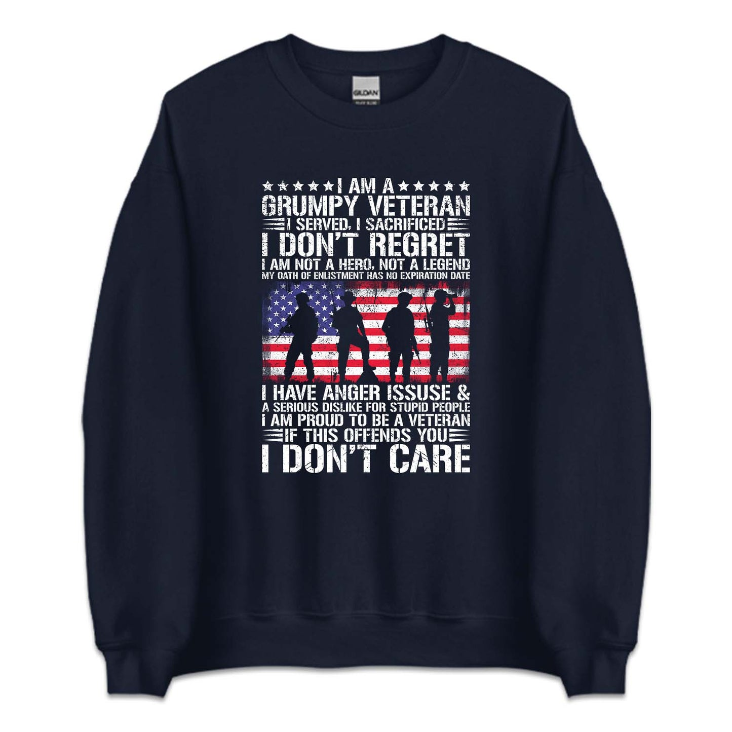 I Am A Grumpy Veteran I Served I Sacrificed I Don't Regret USA Military Service | PRODUCT CODE: MGRPYVTRNS