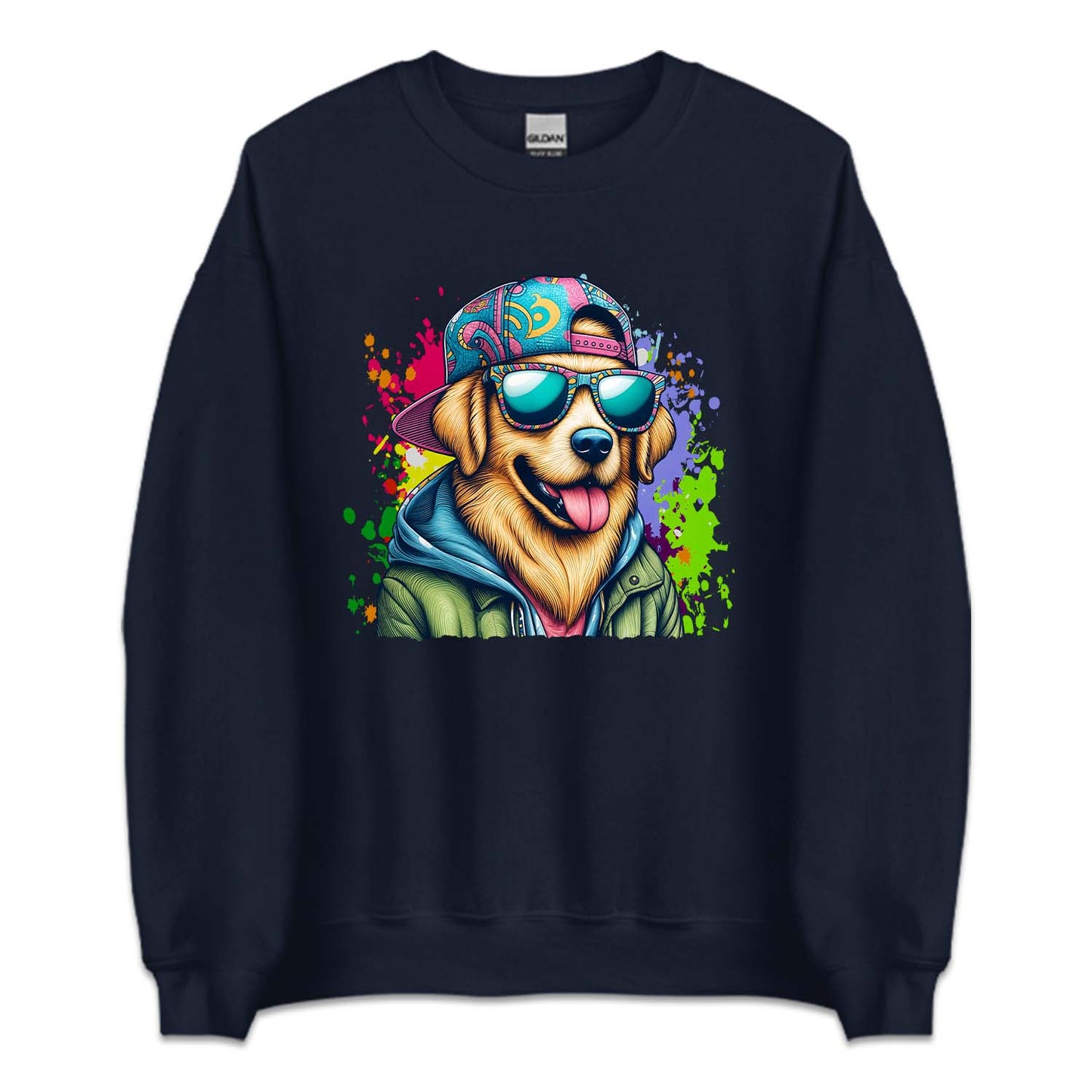 Golden Retriever Dog with Sunglasses | PRODUCT CODE: GLODRVTKNP