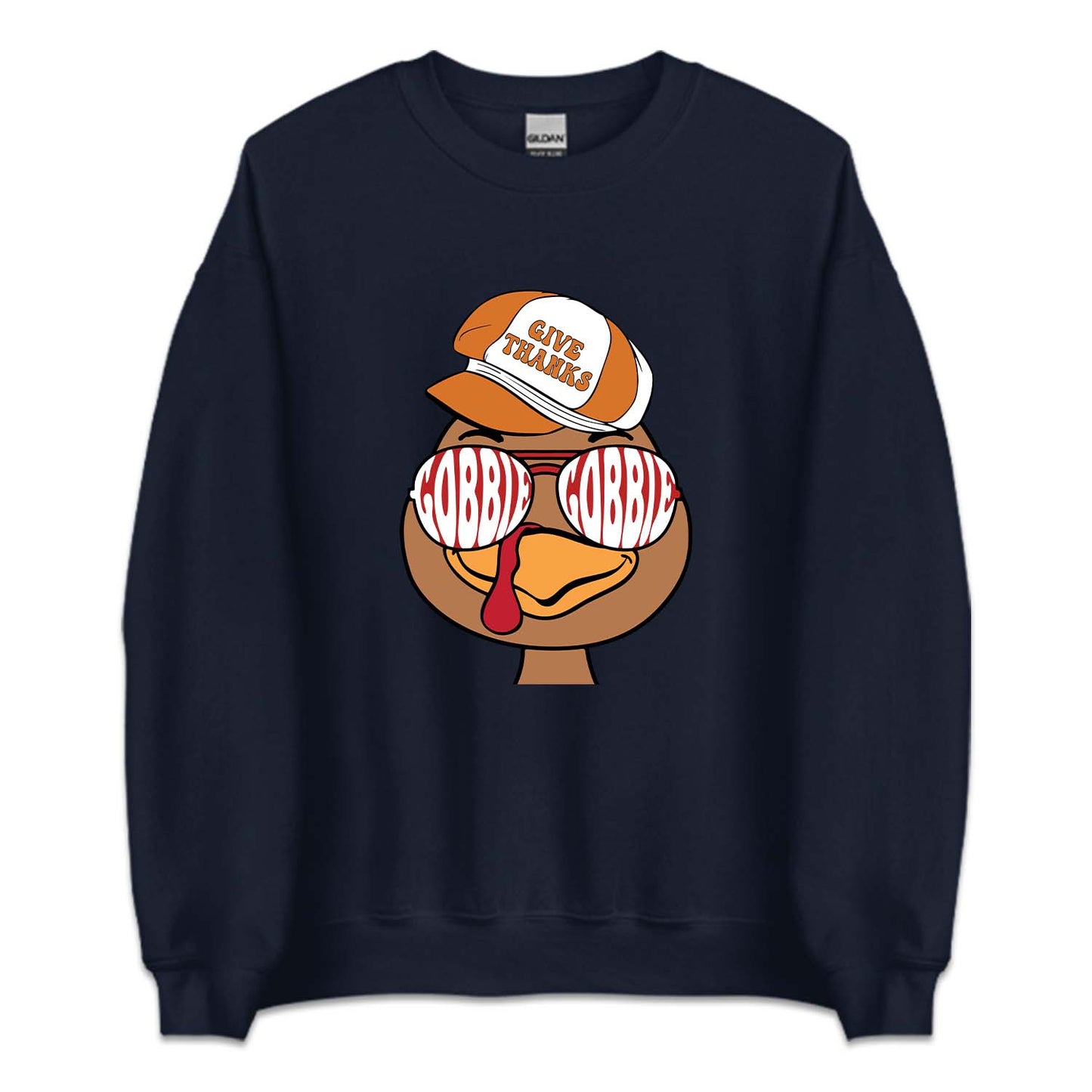 Give Thanks Gobble Gobble Thanksgiving Funny Turkey | PRODUCT CODE: GVTHNKSGBLE