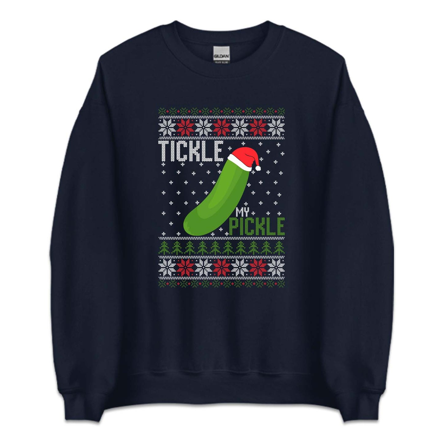 Tickle My Pickle Ugly Xmas Humor Naughty Christmas Pun | PRODUCT CODE: TCKPLMYGND