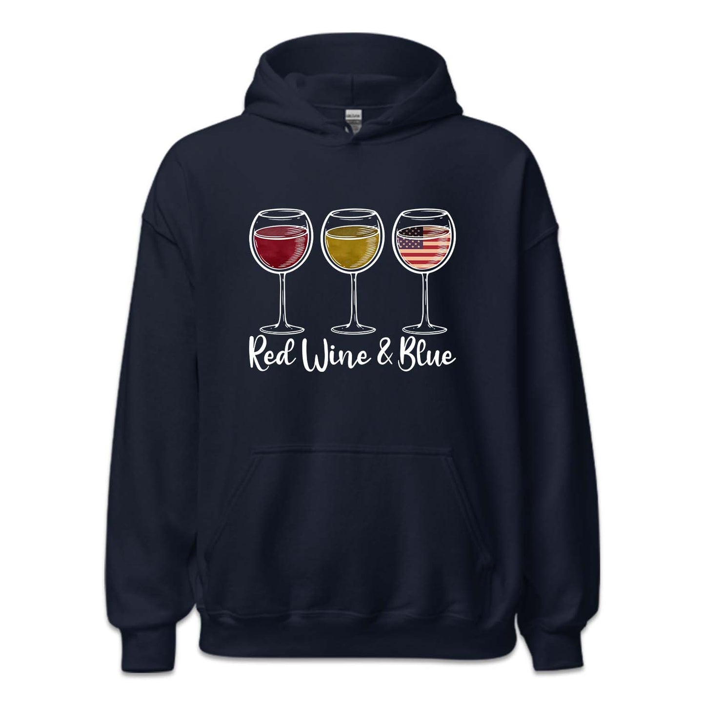Red Wine & Blue 4th Of July American Flag | PRODUCT CODE: FRTHRDWNB