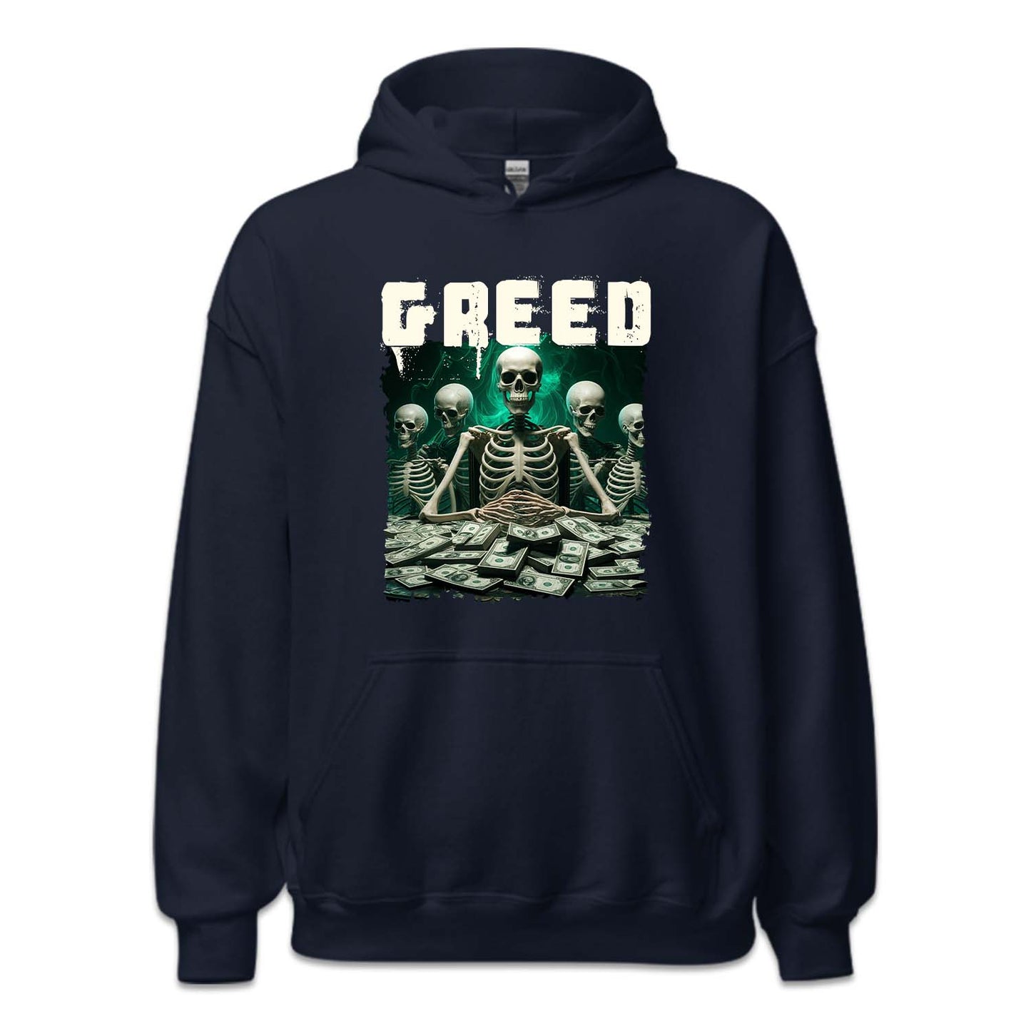 Vintage Y2k Greed Skeleton Dollar Bills | PRODUCT CODE: GRDESKLTNO
