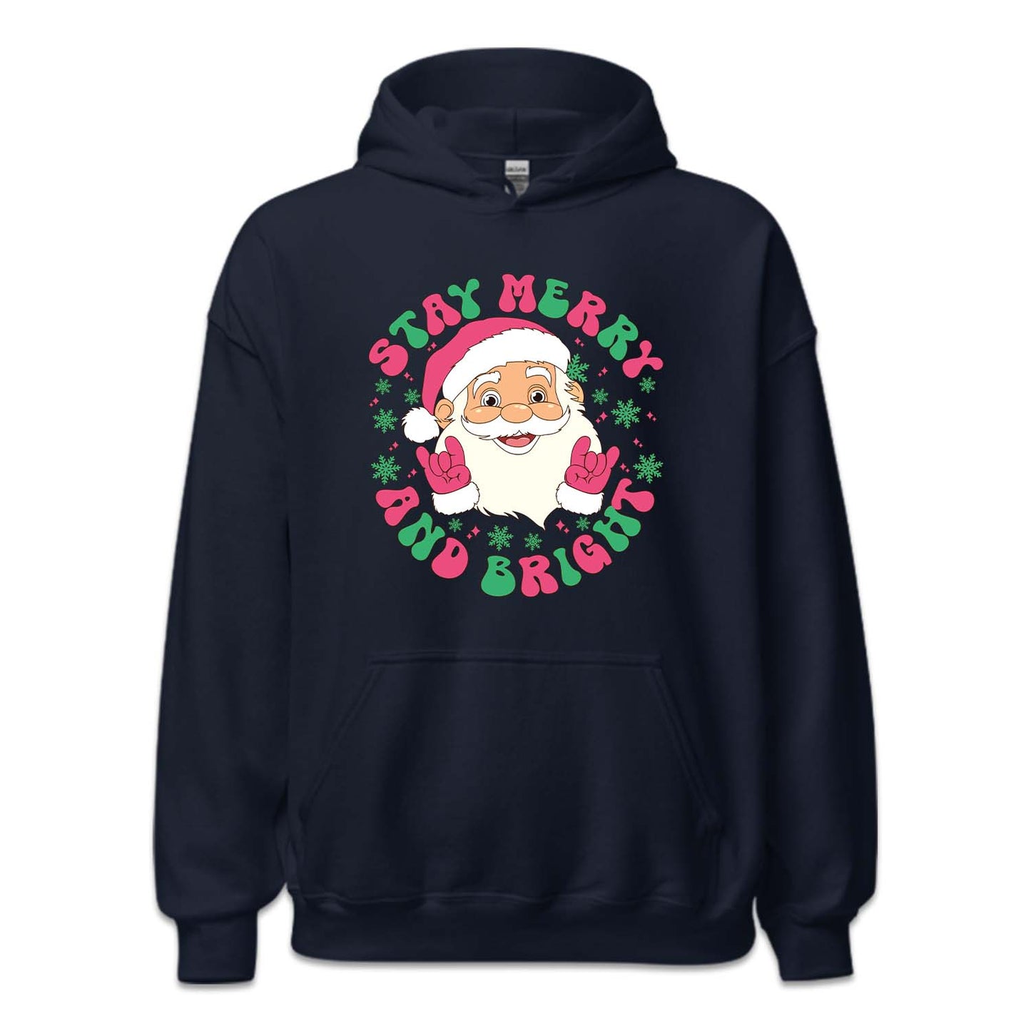 Stay Merry and Bright Pink Christmas Santa Claus Xmas | PRODUCT CODE: STMRABGHTPK