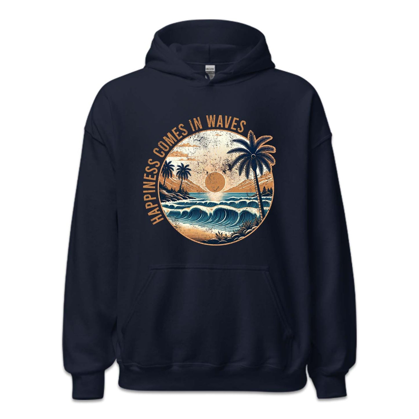 Happiness Comes In Waves Beach Vibes | PRODUCT CODE: HPANSCMIW