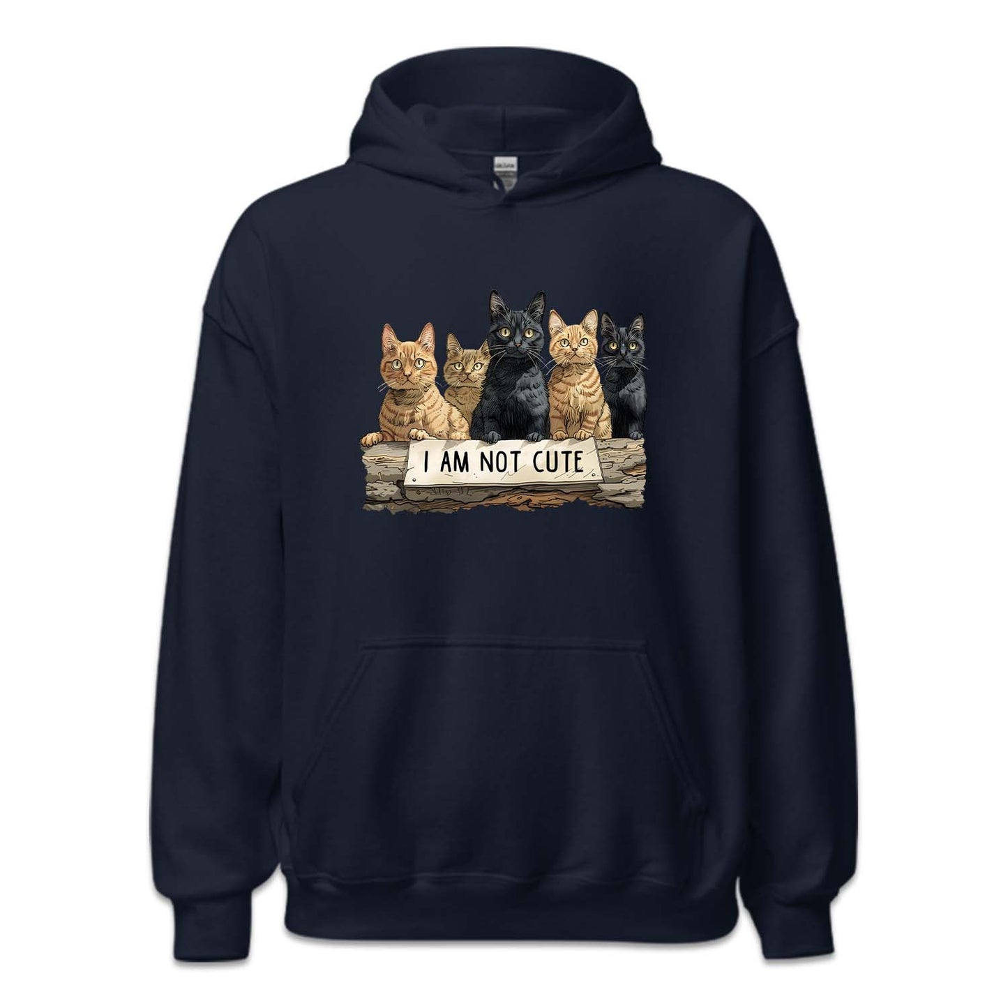 I Am Not Cute Sign Funny Five Cats | PRODUCT CODE: FVCTIMNTCG