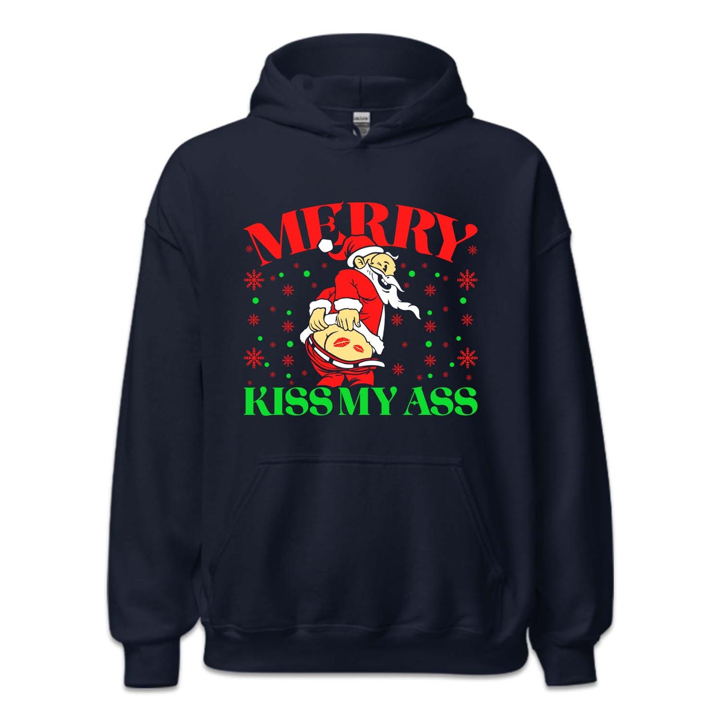 Merry Kiss My Ass Santa Butt Christmas Naughty Sarcastic Xmas | PRODUCT CODE: SNTLSUKIMYAB