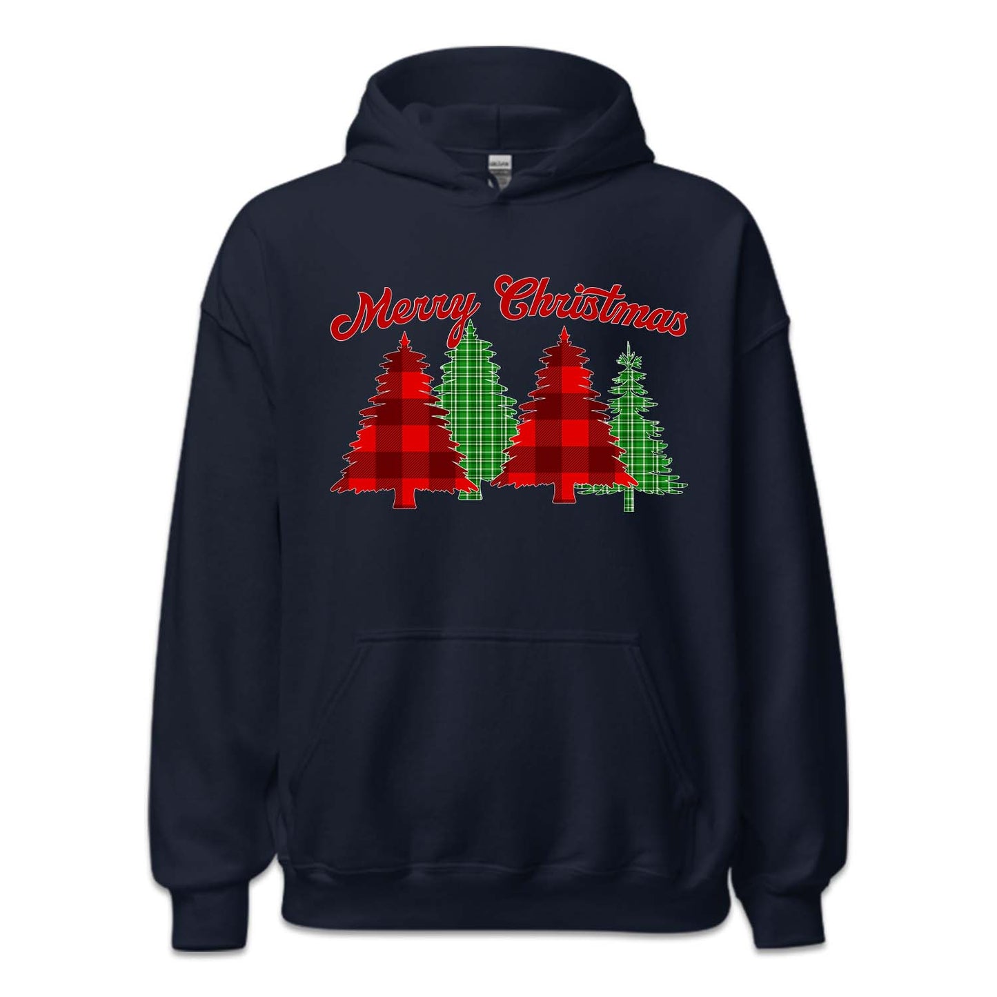 Merry Christmas Buffalo Plaid Trees Festive Xmas | PRODUCT CODE: MRYCHBFLOTRE