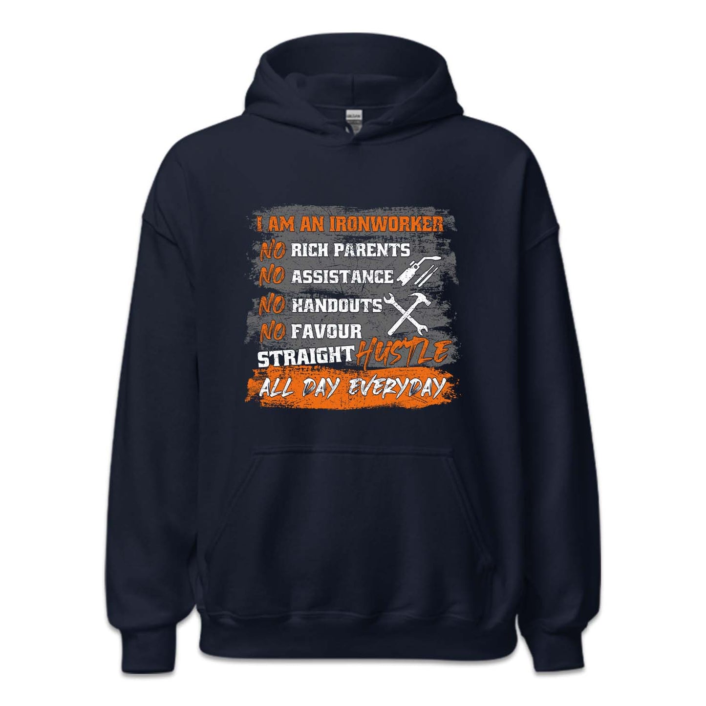 Ironworker Hustle No Handouts Hardworking Labor Day | PRODUCT CODE: NRCHPTNHSL