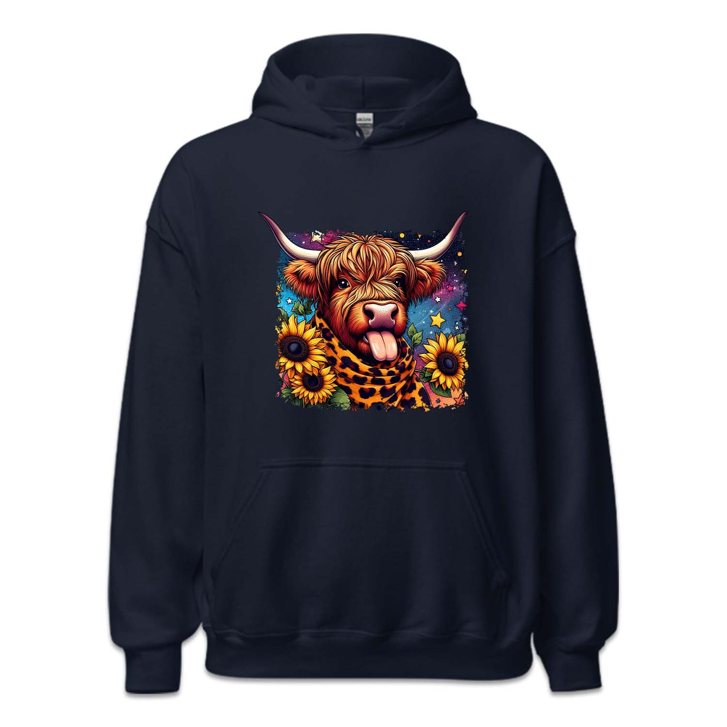 Highland Cow with Sunflowers Farm Animal | PRODUCT CODE: HGLNDACWOS