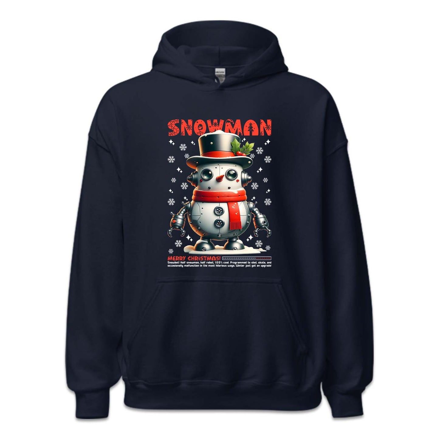 Robotic Snowman Merry Christmas Futuristic Xmas Robot Snowman | PRODUCT CODE: RBTCSNMWRY