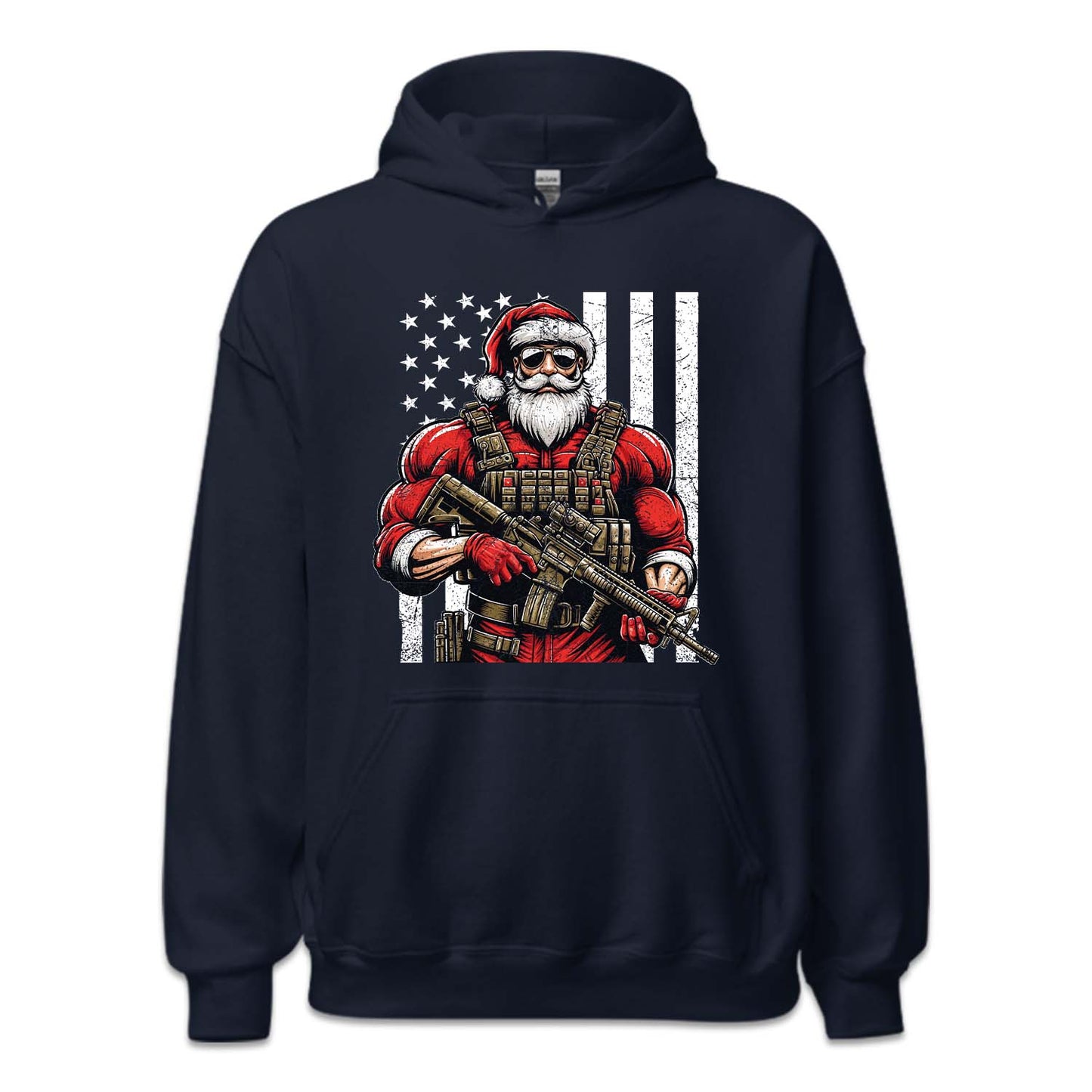 Tactical Santa Christmas Armed Santa USA Flag Xmas Special Ops | PRODUCT CODE: TCKLSNCHRMA