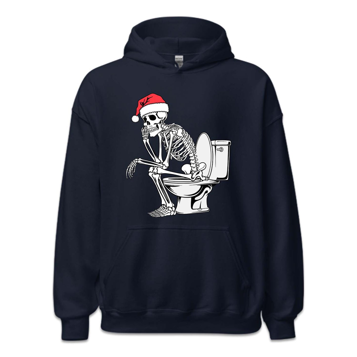 Christmas Skeleton on Toilet Dark Humor Sarcastic Xmas | PRODUCT CODE: SKLTCHRMOLW