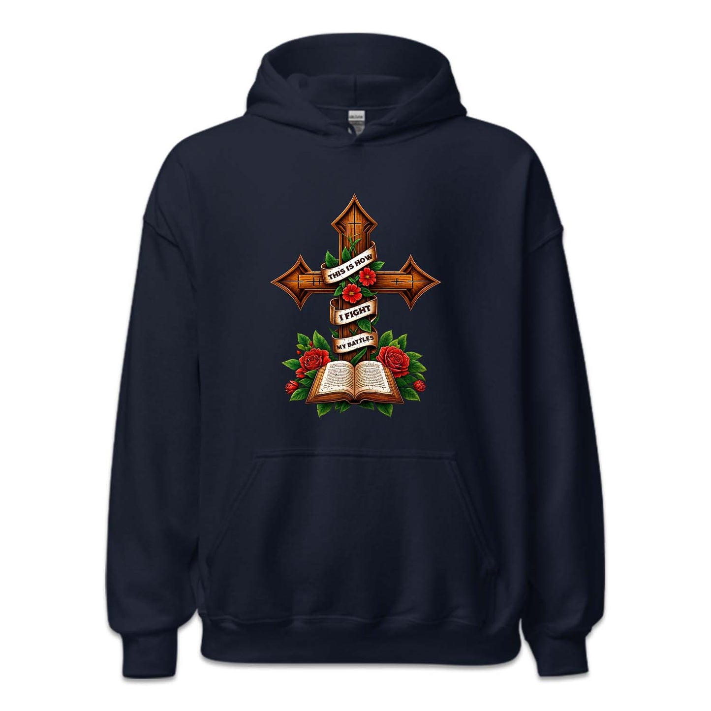 This Is How I Fight My Battles Religious Cross and Bible | PRODUCT CODE: THSOWGFTM