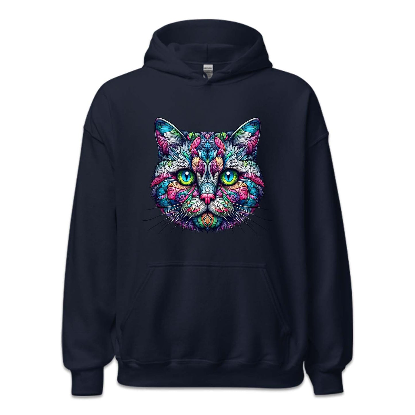 Psychedelic Colorful American Shorthair Cat | PRODUCT CODE: AMRCNSHRTP