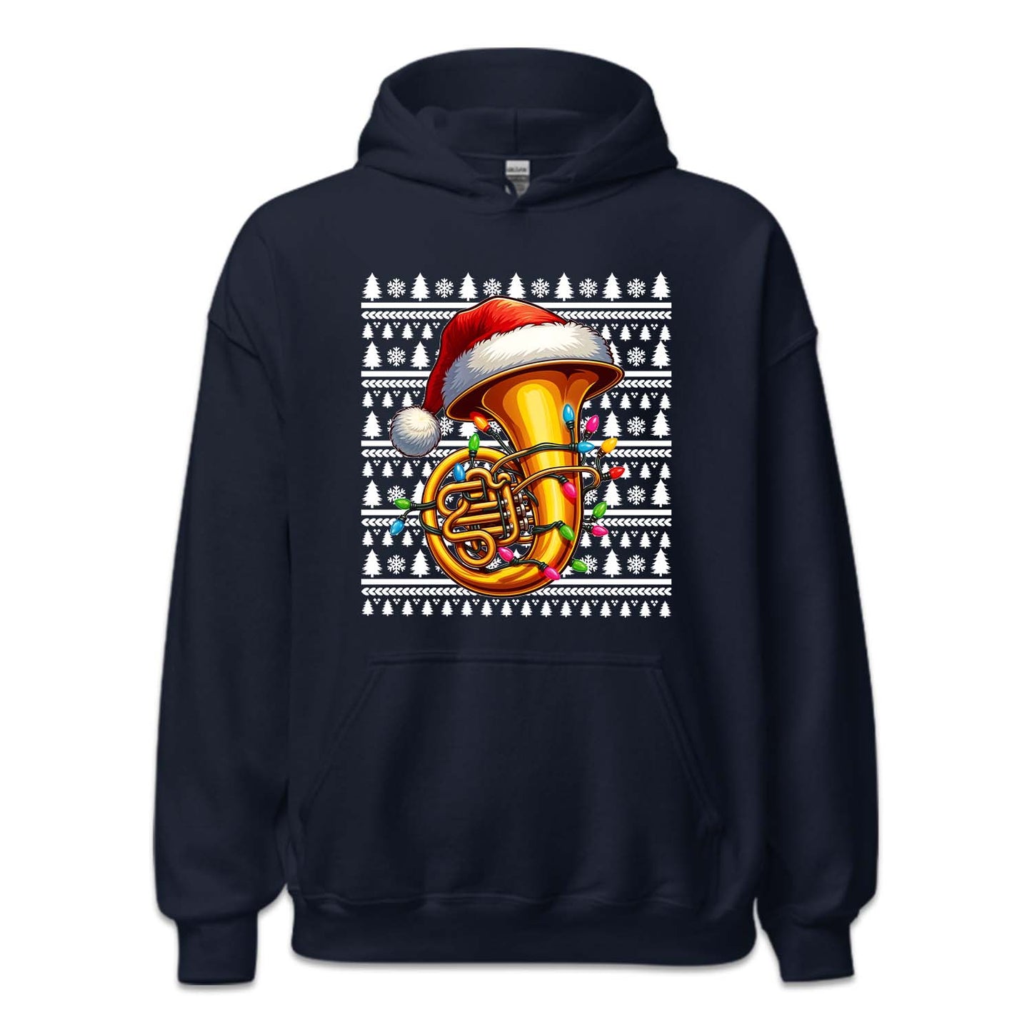 Festive Tuba Christmas Musical Holiday Cheerful Xmas Tuba Musician | PRODUCT CODE: FTCBIUCHRML