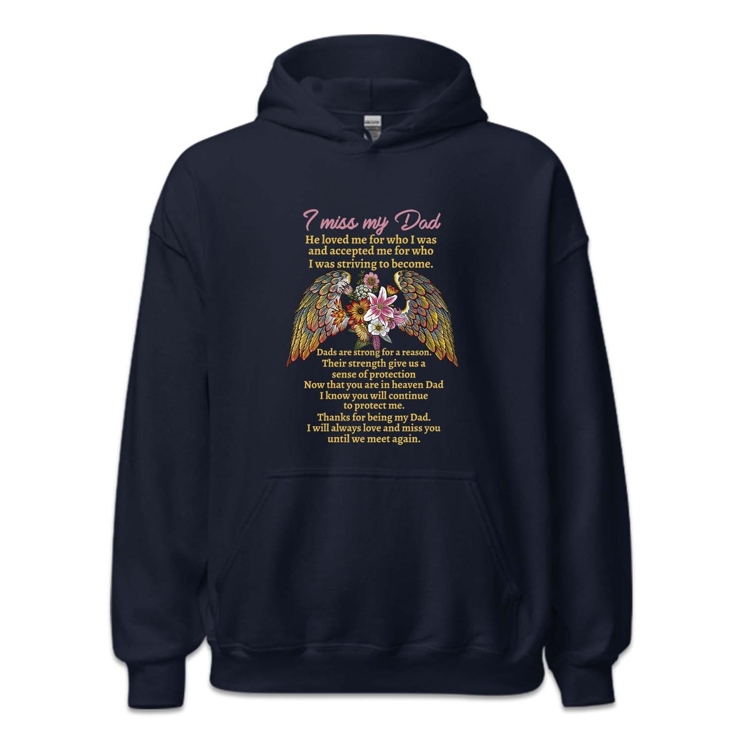 I Miss My Dad Memorial Angel Dad Remembrance Quote | PRODUCT CODE: MISYDAORLQU