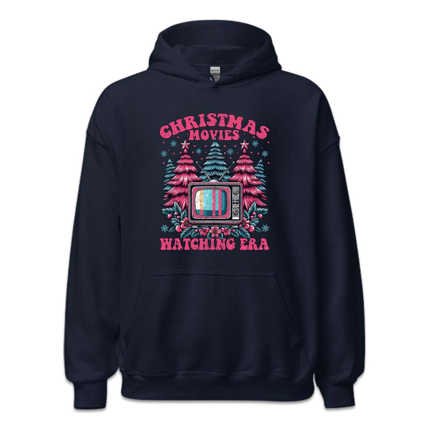 Pink Christmas Movies Watching Era Cozy Xmas Movie Night | PRODUCT CODE: PKCRTMVESWR