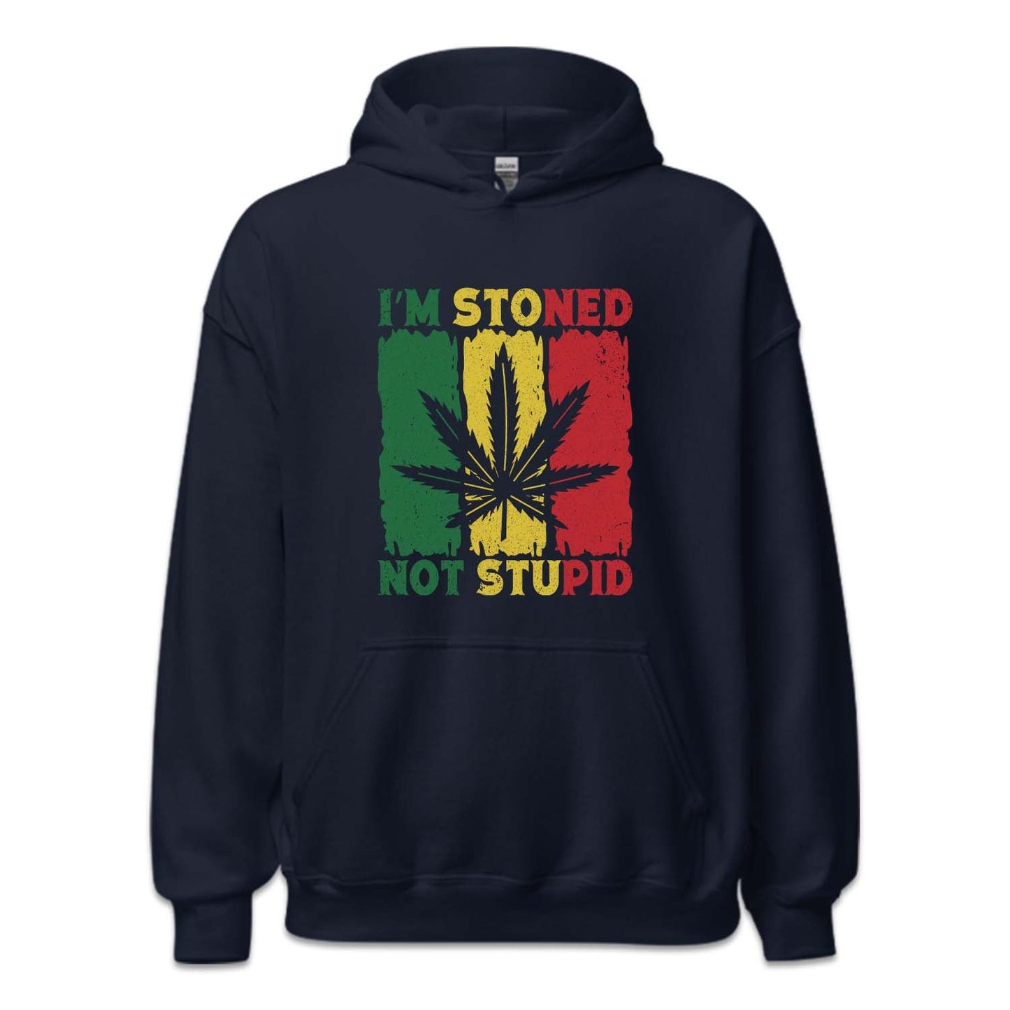 Cannabis Marijuana I'm Stoned Not Stupid THC Weed Funny Pothead | PRODUCT CODE: STNDPUCNVB