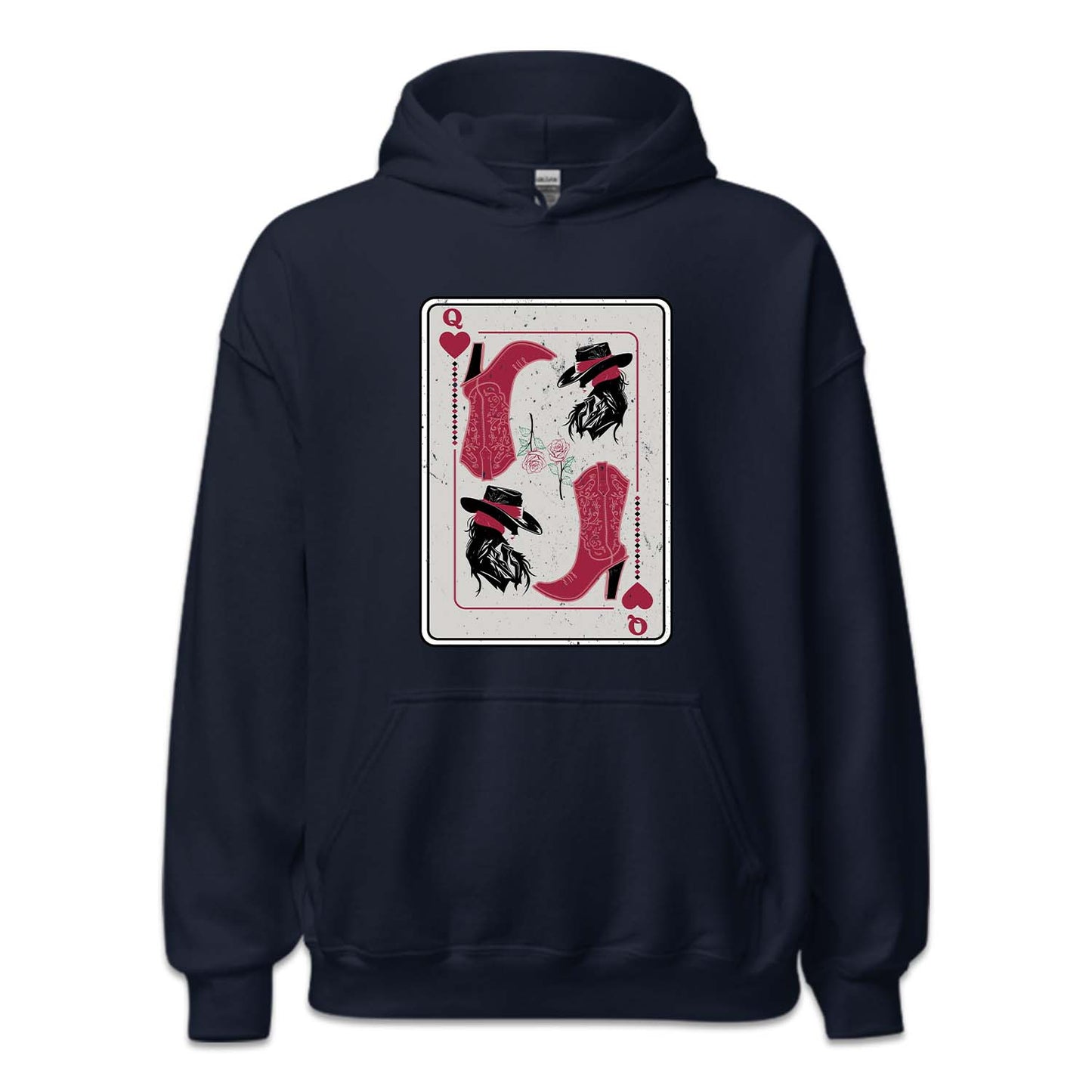 Western Cowgirl Queen of Hearts Poker Card | PRODUCT CODE: CWGQUNEHR