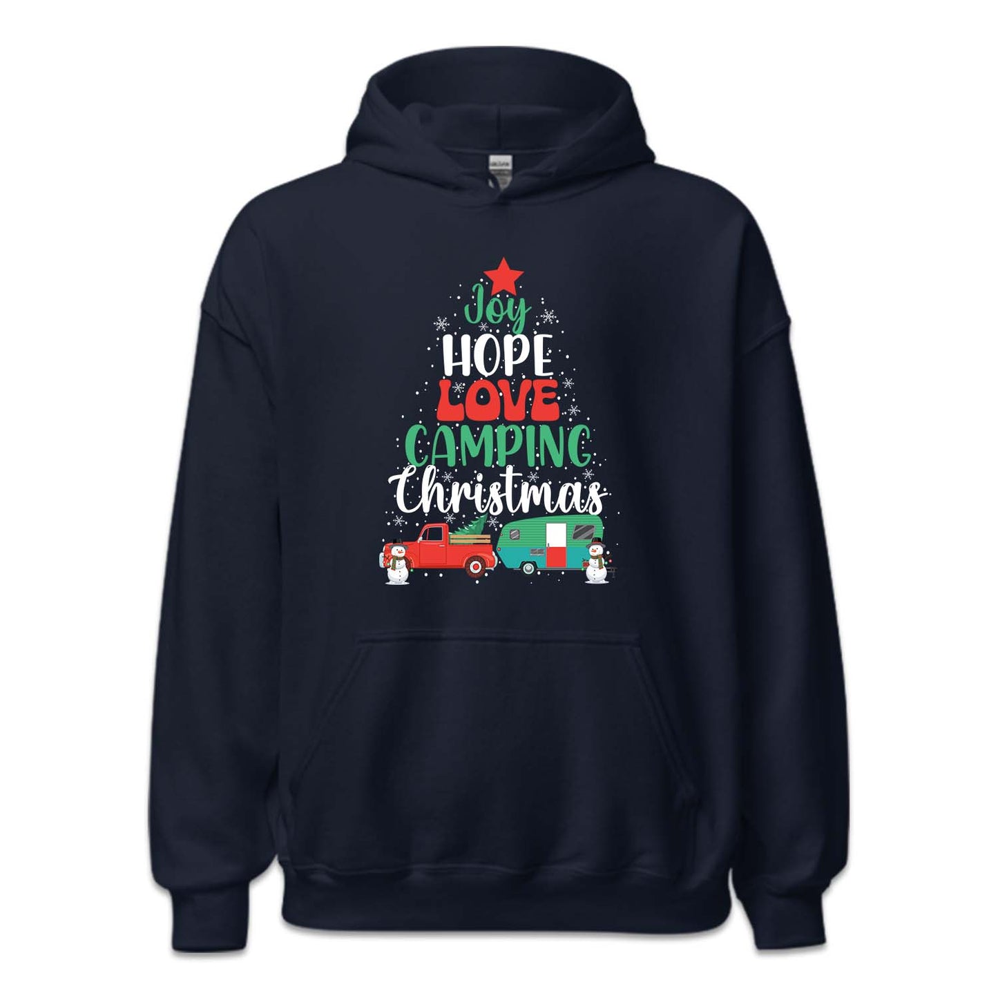 Joy Hope Love Camping Christmas Festive Xmas Camper | PRODUCT CODE: JYHPELVCMPG