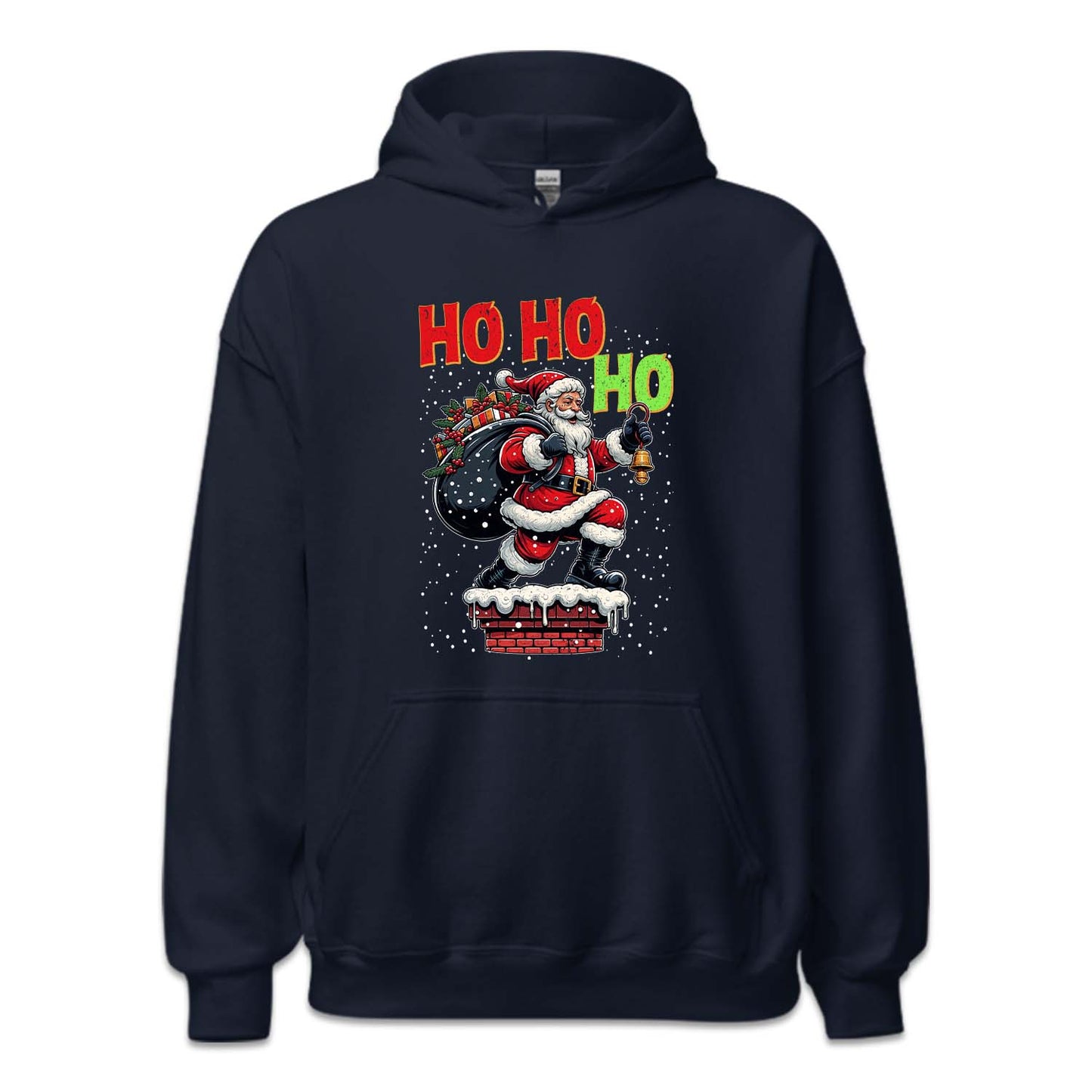 Christmas Santa Claus Snowy Rooftop HO HO HO Xmas | PRODUCT CODE: SNCLUWYRFTP