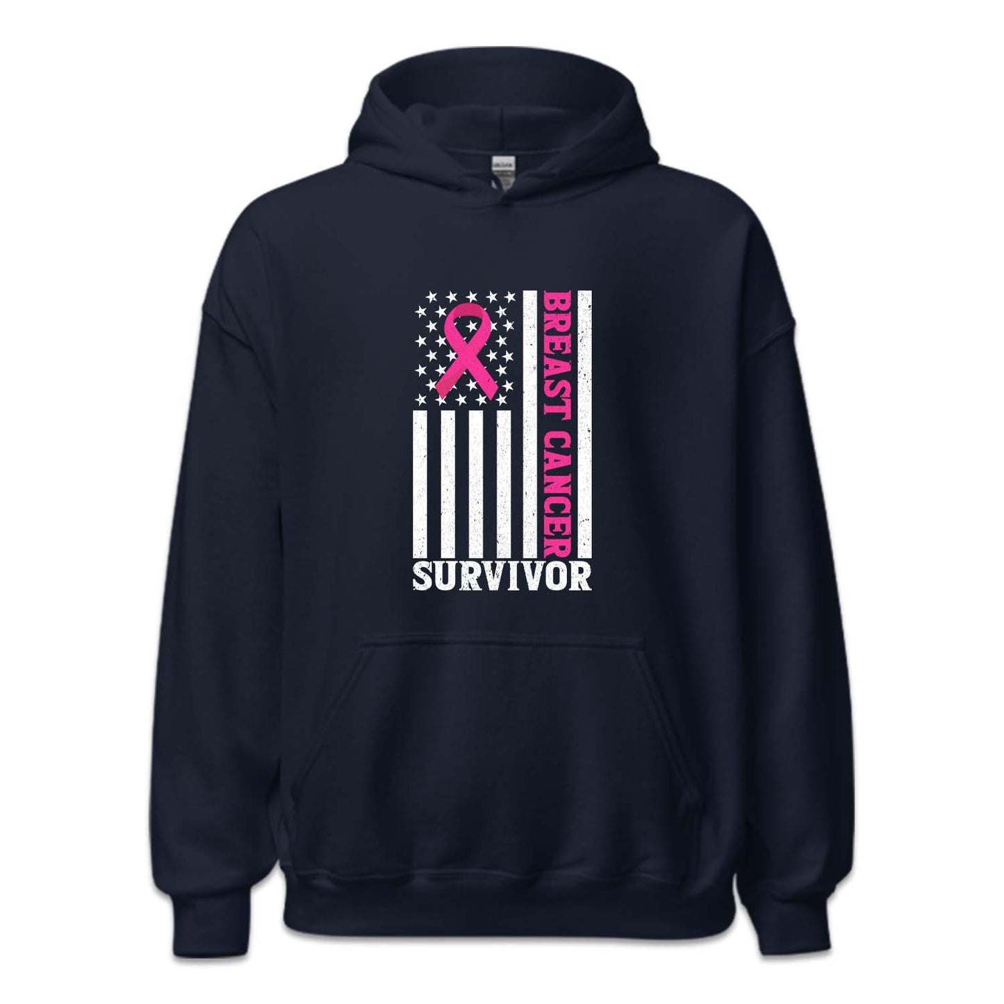Breast Cancer Survivor USA Flag Pink Ribbon | PRODUCT CODE: BSTRCESVRF