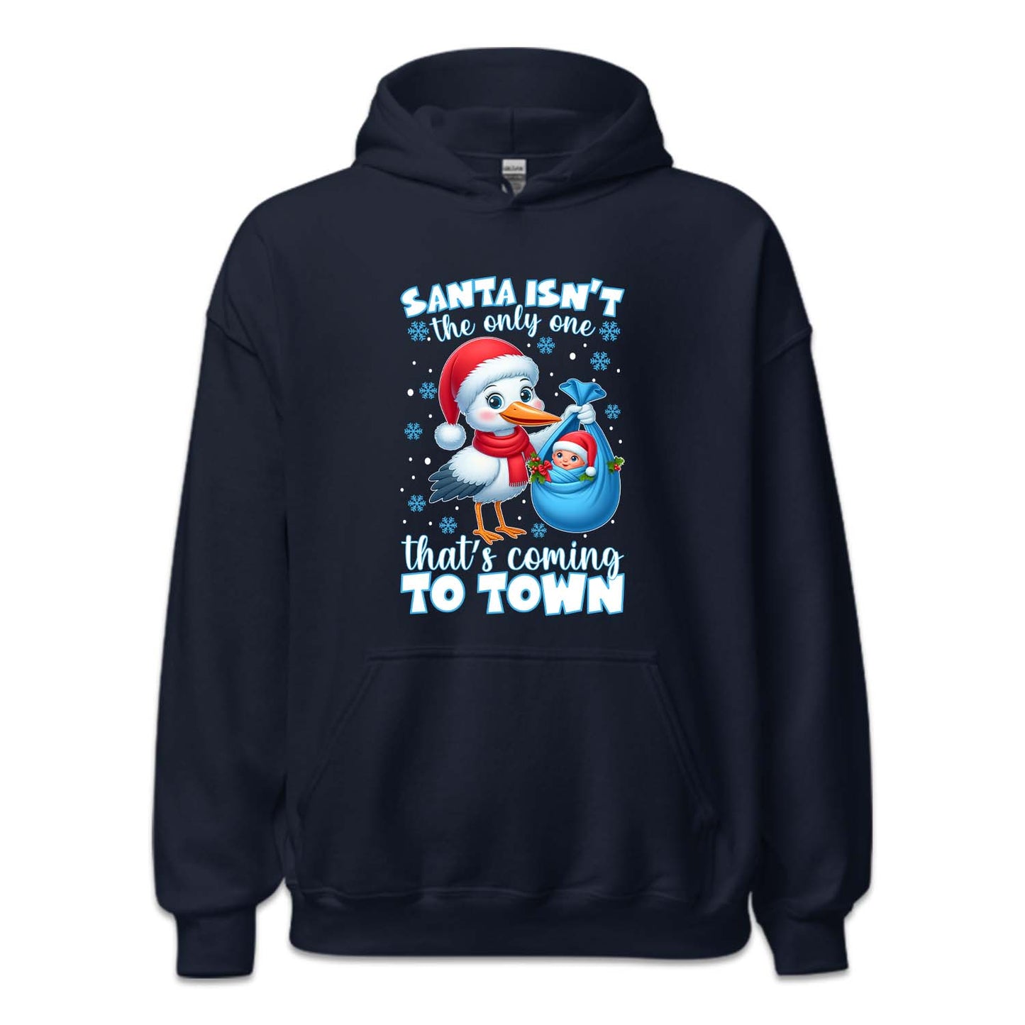 Christmas Stork and Baby Xmas Pregnancy Announcement | PRODUCT CODE: SNTBYPRGNC