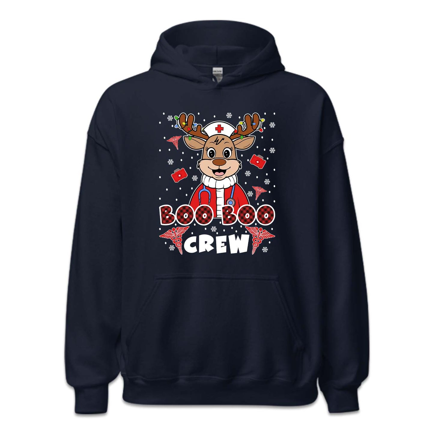 Boo Boo Crew Christmas Reindeer Nurse Xmas Festive Medical | PRODUCT CODE: BCRWENDNUSC