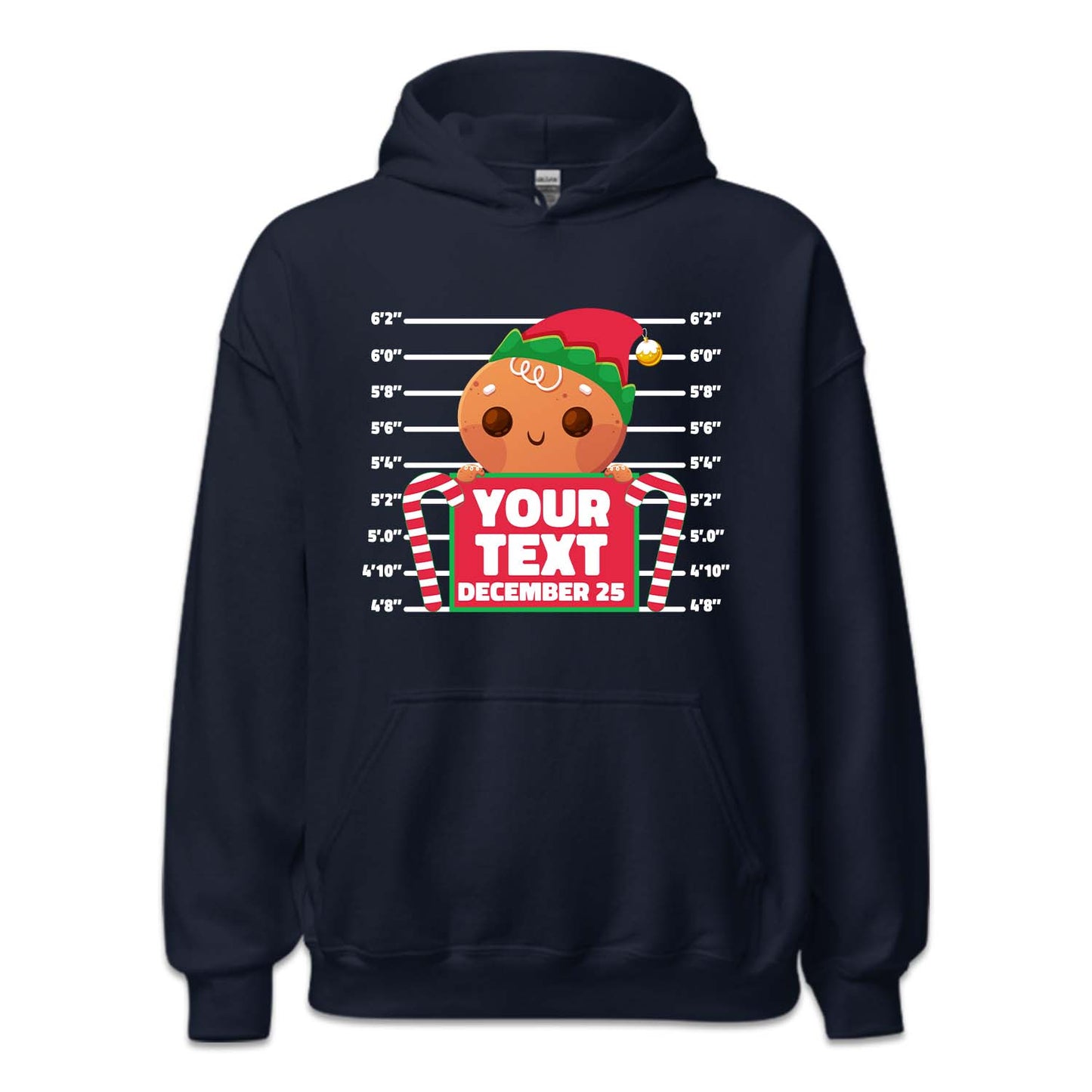Personalised Christmas Inmate Gingerbread North Pole Correctional Xmas | PRODUCT CODE: PRGNMATGSHC