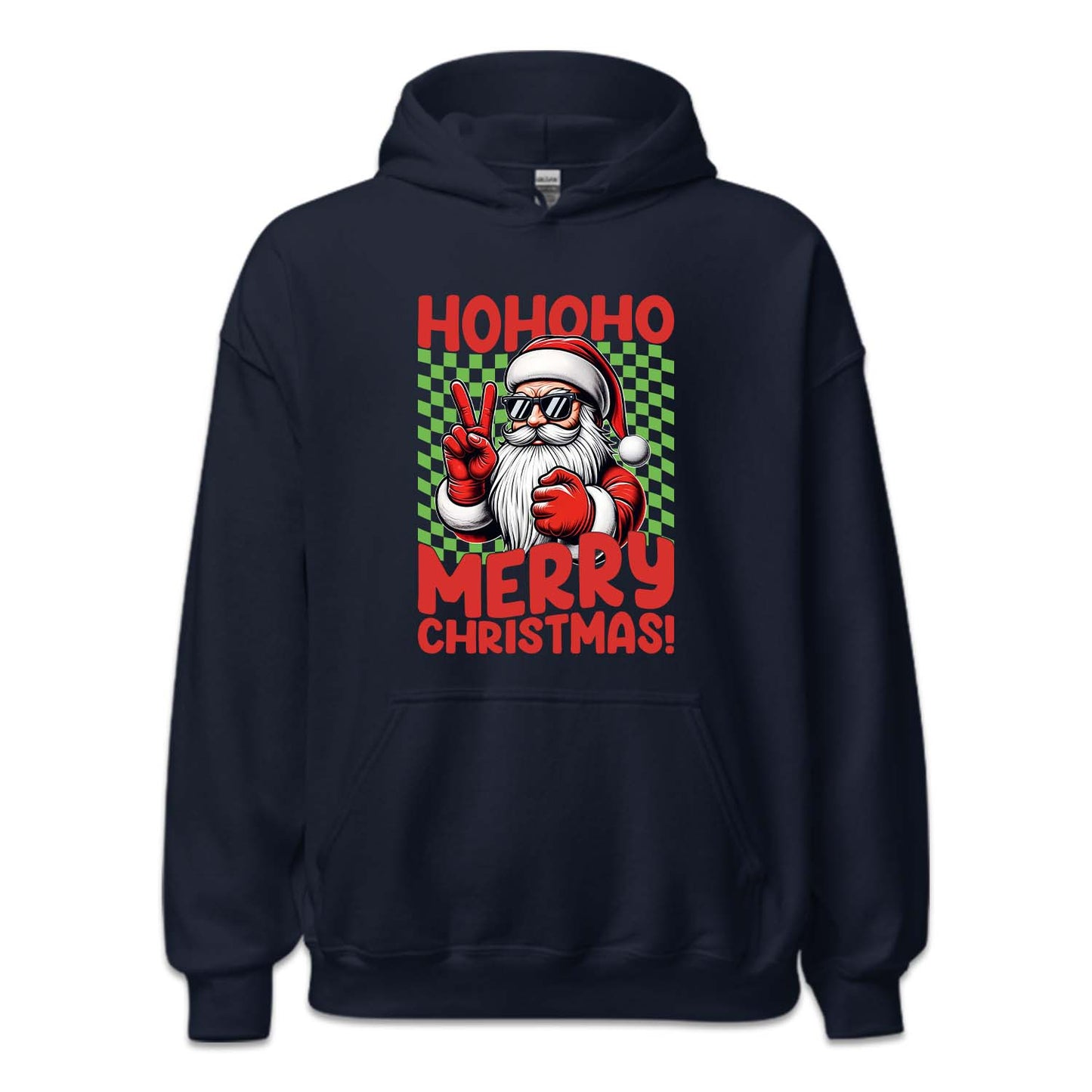 Ho Ho Ho Merry Christmas Santa Claus Peace Sign Xmas | PRODUCT CODE: SNTMKNGPEC
