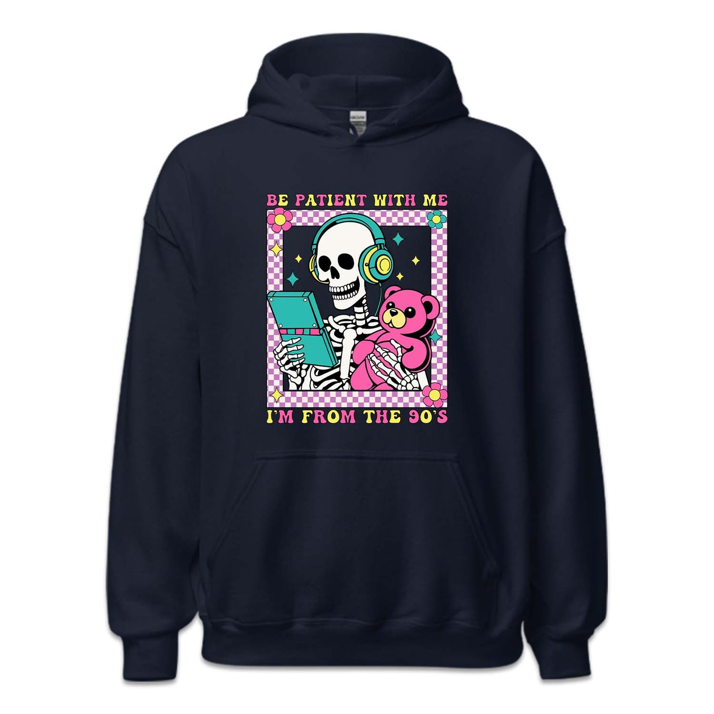 Retro Skeleton Be Patient With Me I'm From The 90's | PRODUCT CODE: BPTNSKWTN