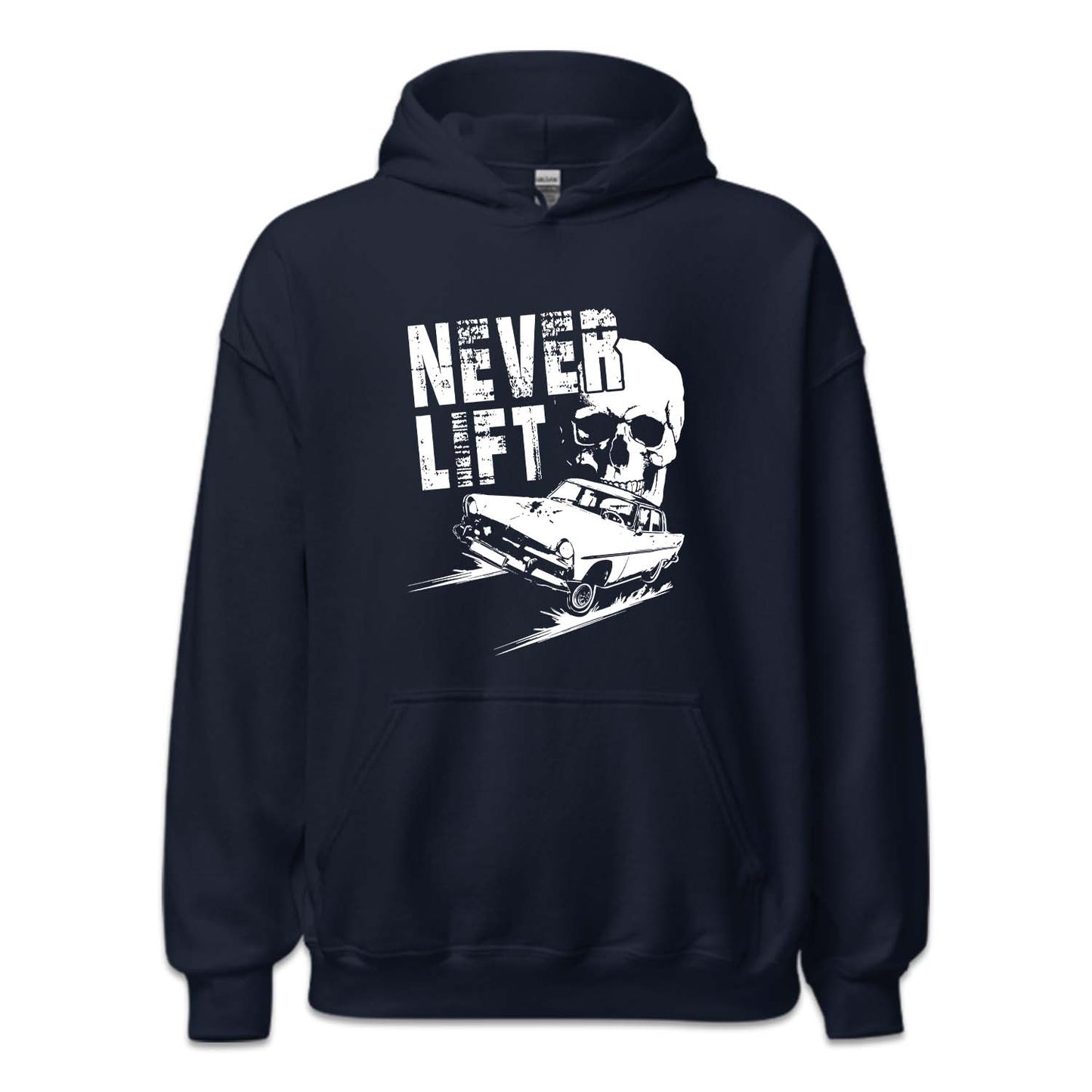Never Lift Skull Car Enthusiasts Drag Racing | PRODUCT CODE: SKLCRNVRLF