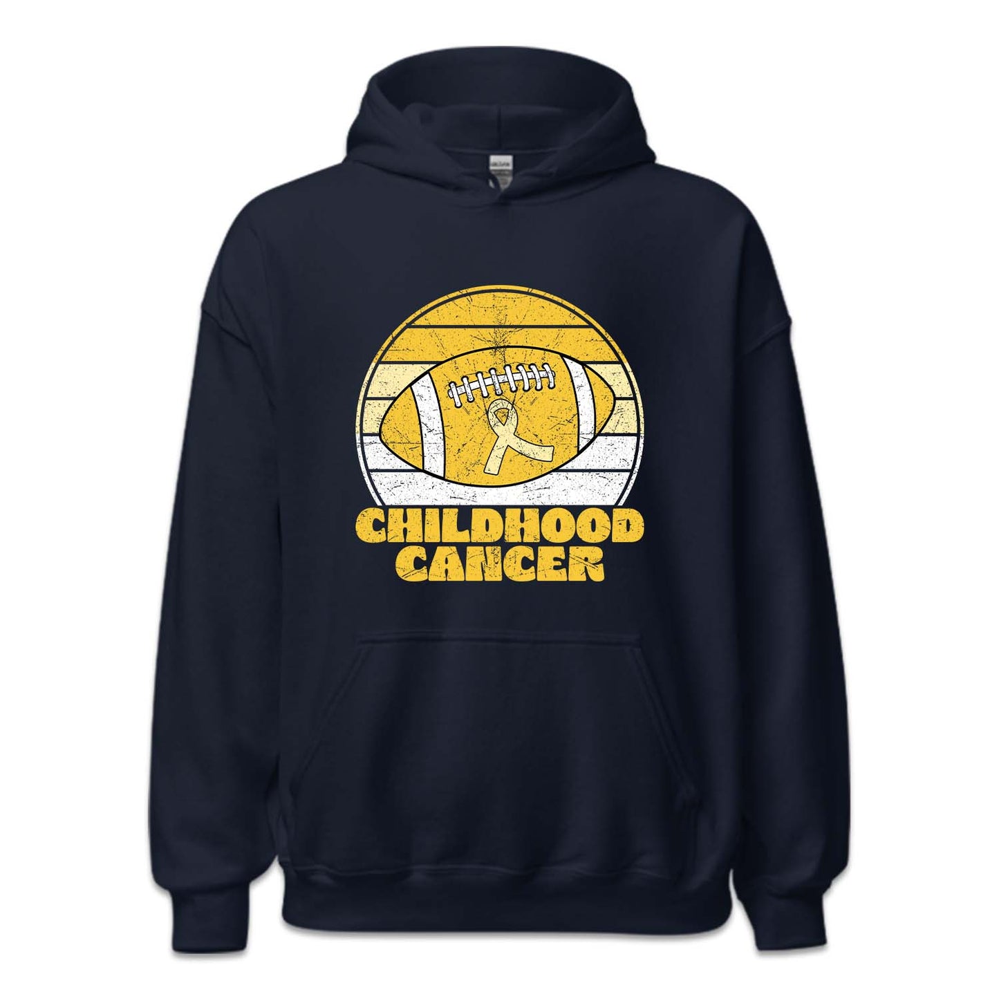 Childhood Cancer Football Pediatric Cancer Awareness Support | PRODUCT CODE: CHLRFLTSPU