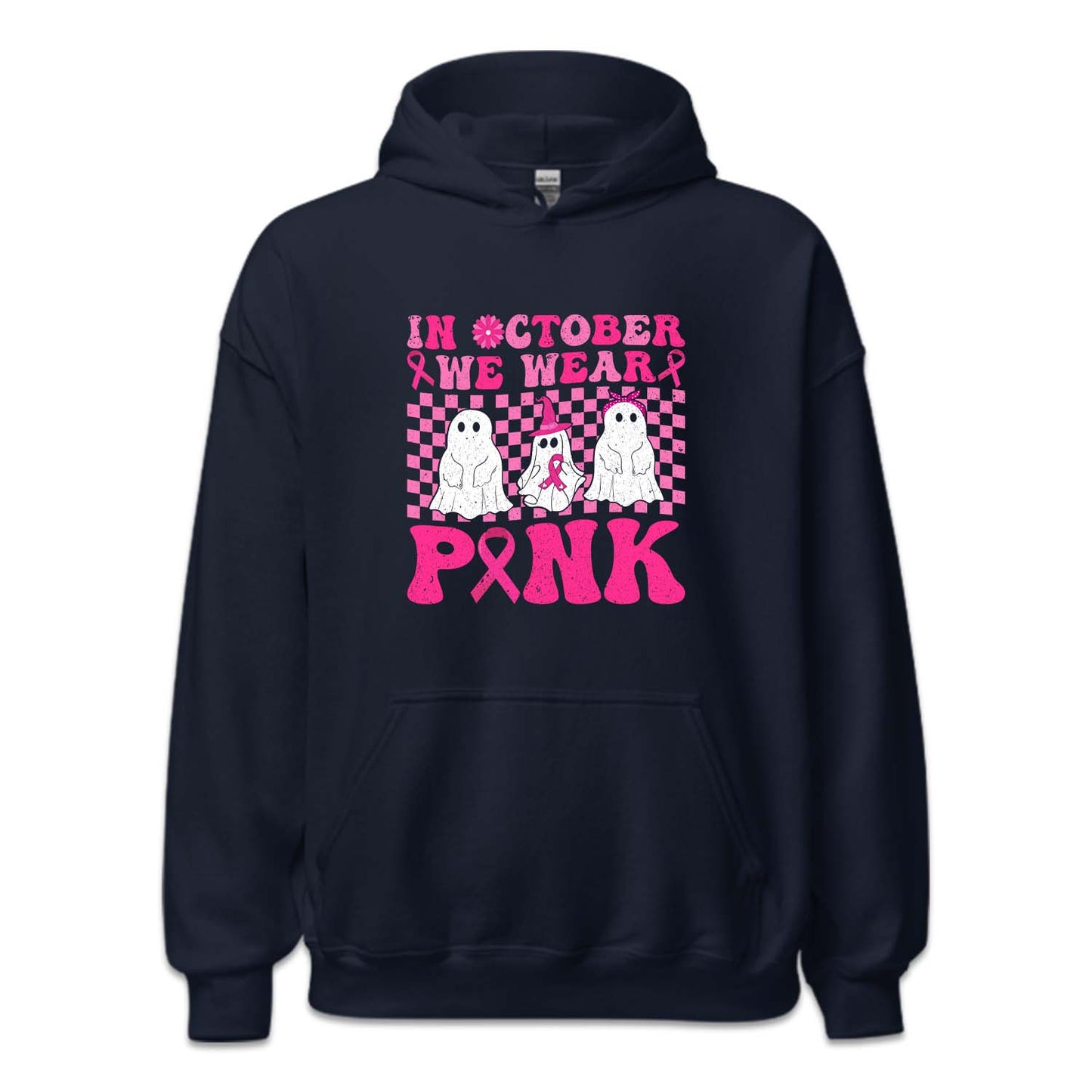 In October We Wear Pink Halloween Breast Cancer Awareness | PRODUCT CODE: NOCTBRHALBA
