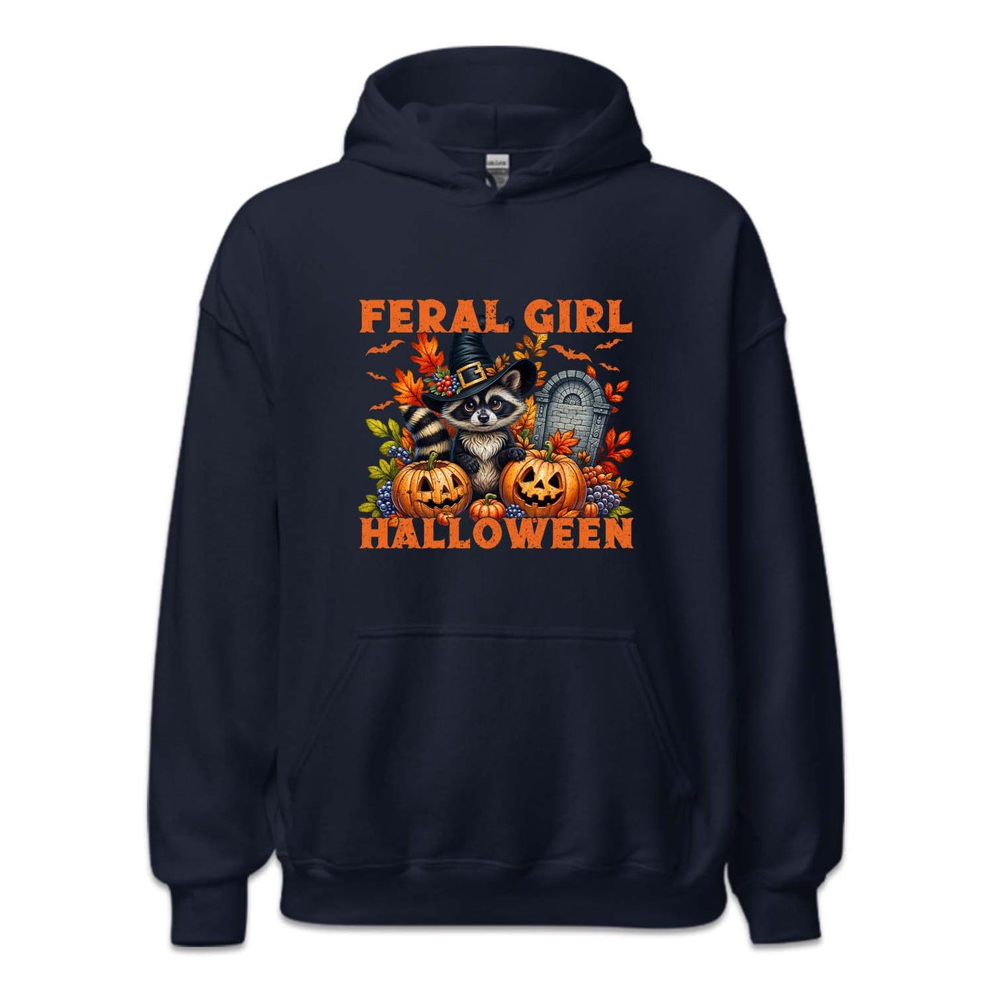 Feral Girl Halloween Spooky Raccoon Autumn Season | PRODUCT CODE: FRLGIHLWRC