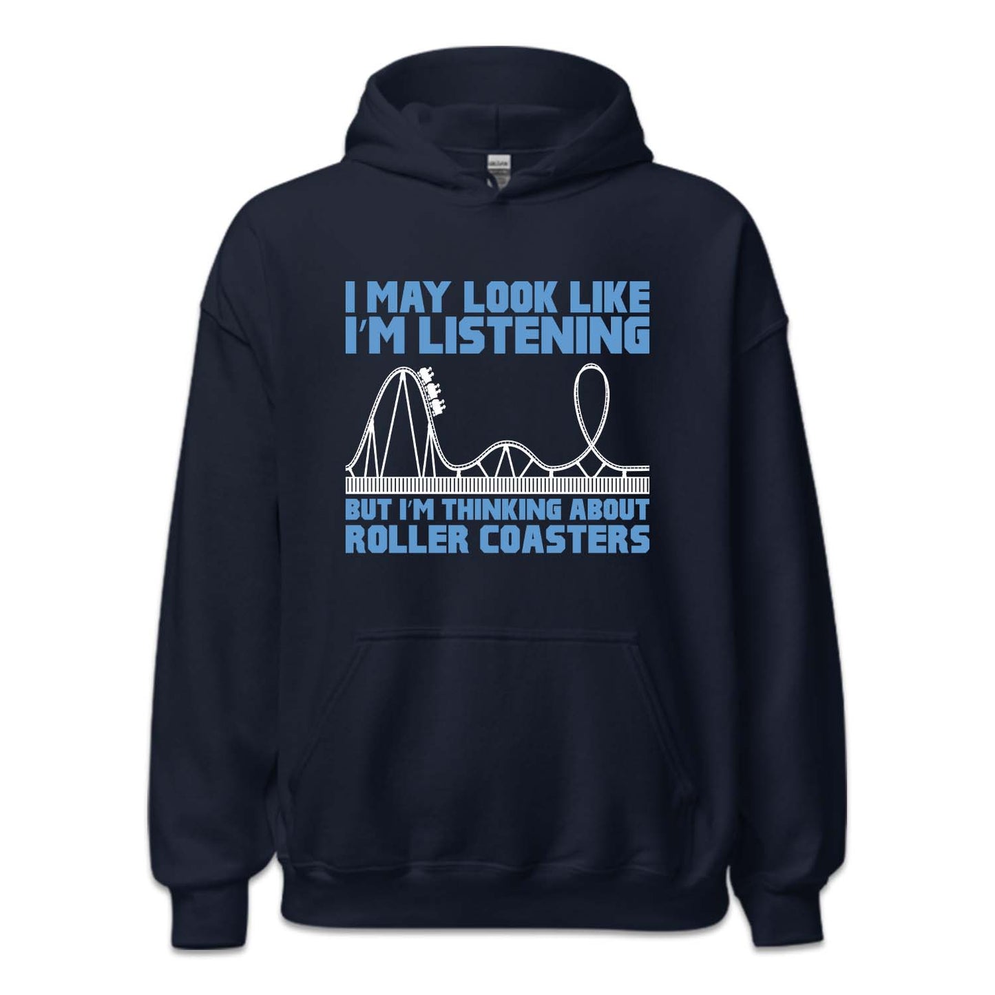Roller Coasters I'm Thinking About Coasters Funny Quote | PRODUCT CODE: RLMTHKNGABT