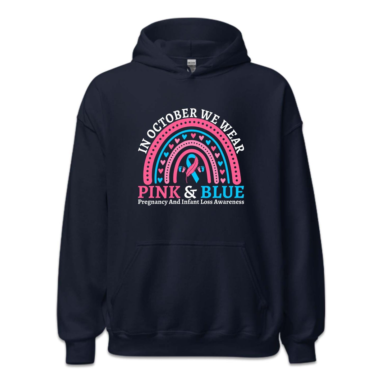 In October We Wear Pink and Blue Pregnancy and Infant Loss Miscarriage Awareness | PRODUCT CODE: BlSOUPRGNF
