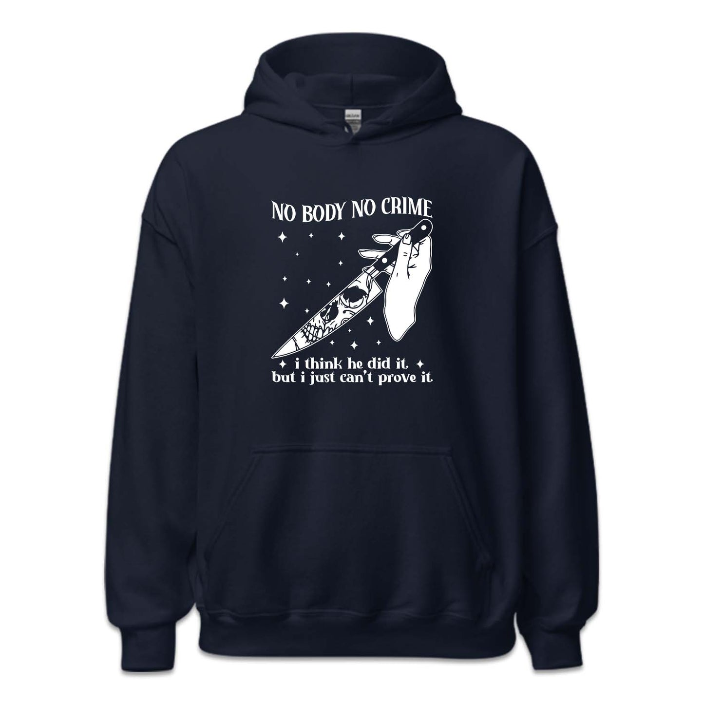 No Body No Crime Skeleton Knife Tylor Halloween | PRODUCT CODE: NBDCRSWEH