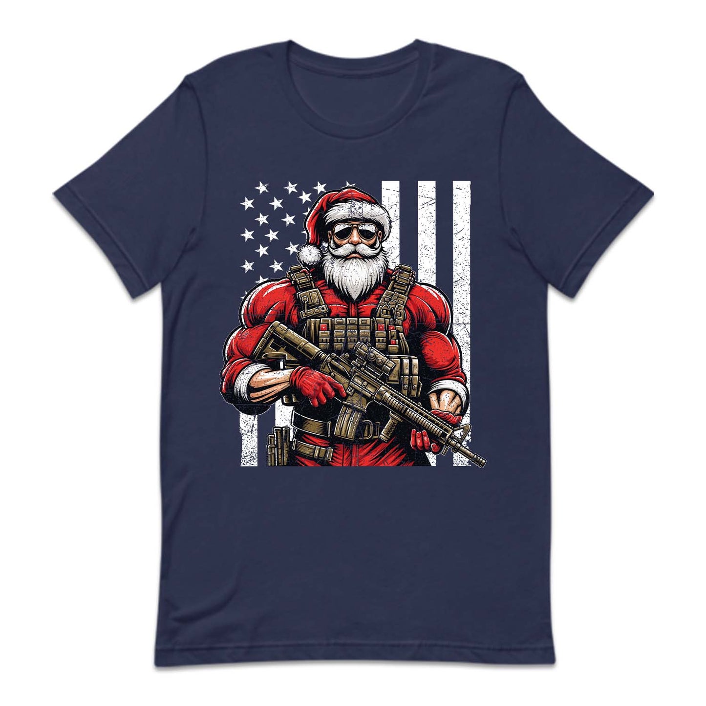 Tactical Santa Christmas Armed Santa USA Flag Xmas Special Ops | PRODUCT CODE: TCKLSNCHRMA