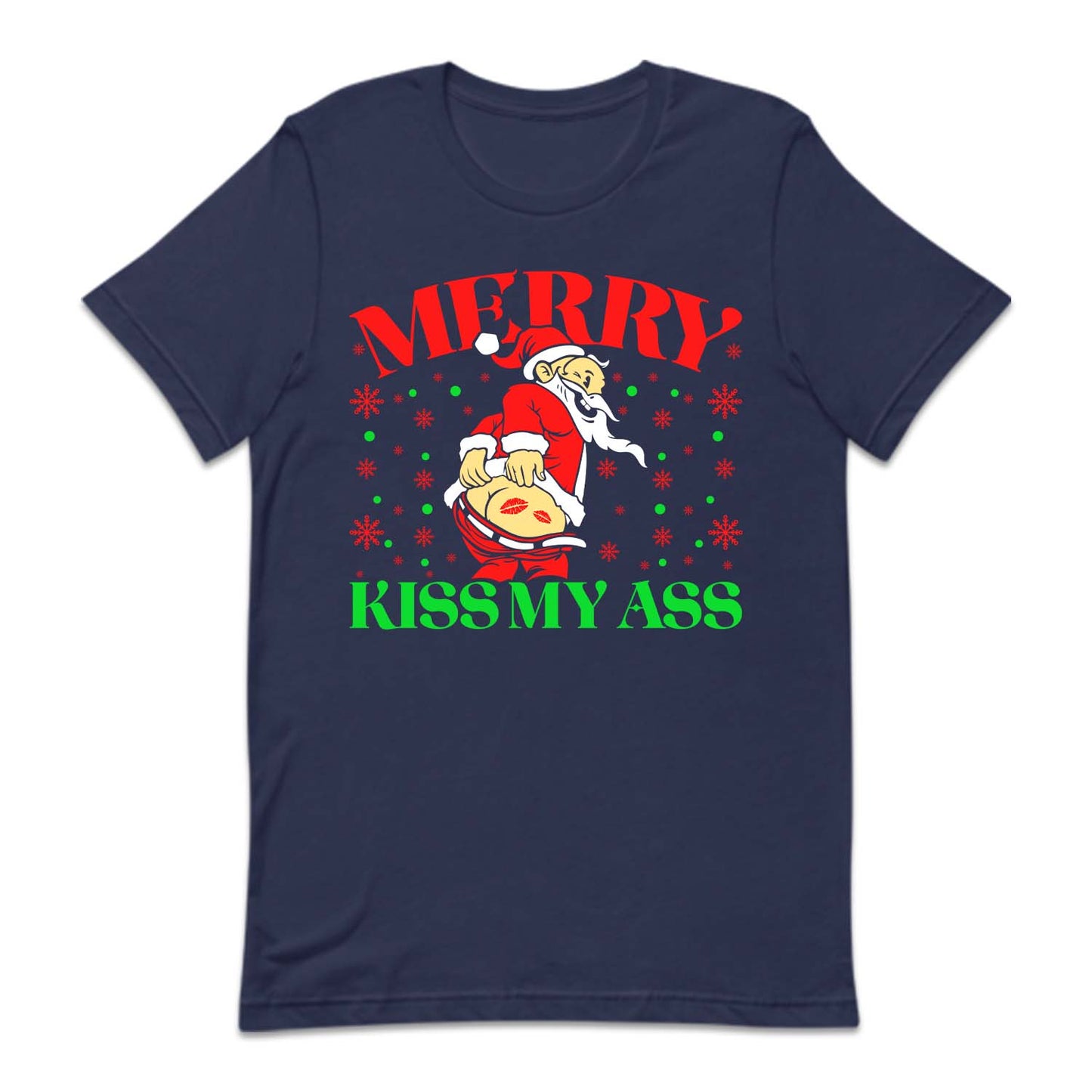 Merry Kiss My Ass Santa Butt Christmas Naughty Sarcastic Xmas | PRODUCT CODE: SNTLSUKIMYAB