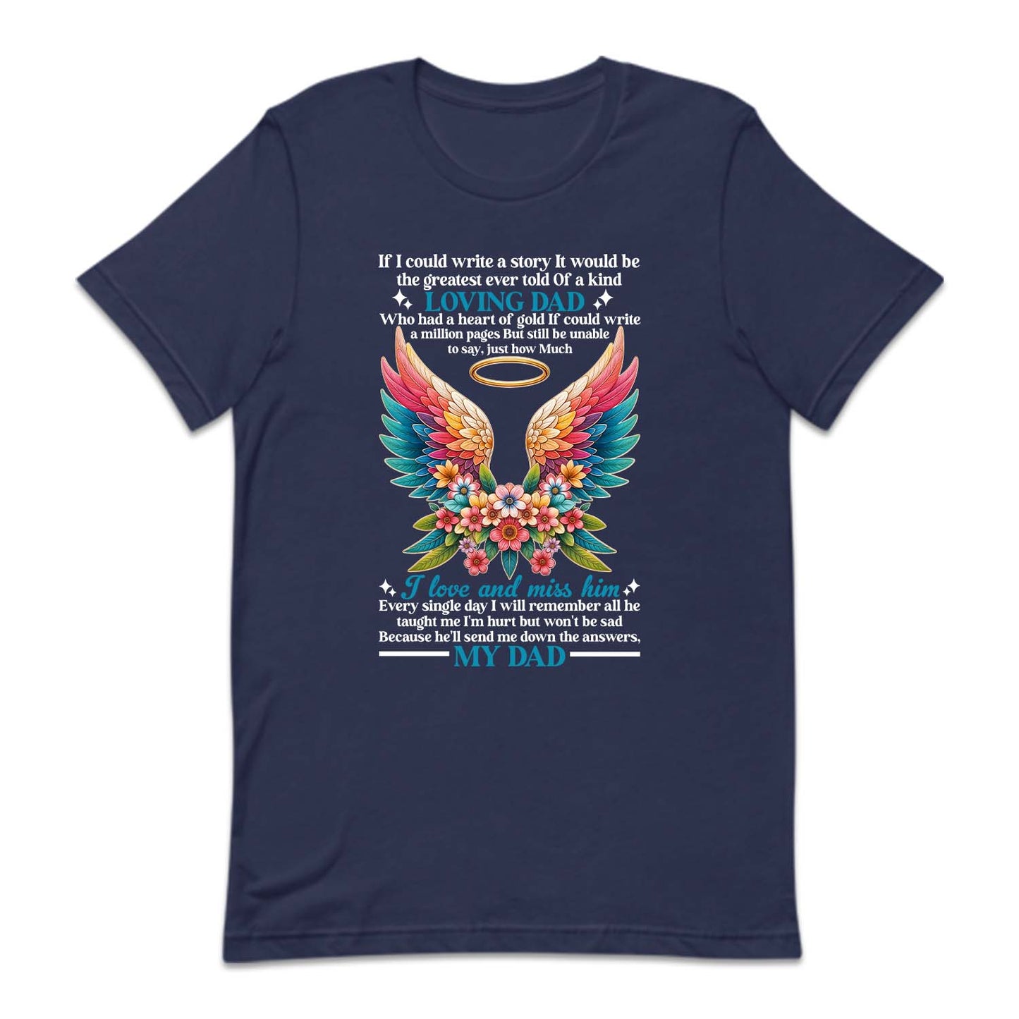 Loving Dad Angel In Heaven Daddy Remembrance Memorial Sentimental Keepsake | PRODUCT CODE: LVNGLWNSHA