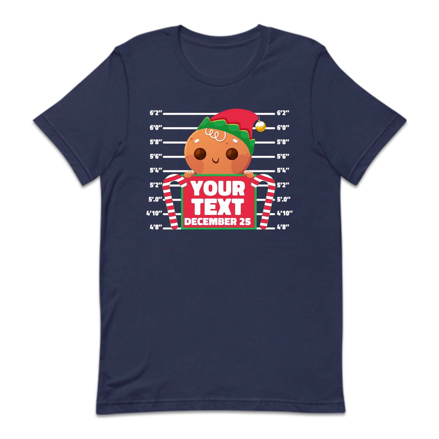Personalised Christmas Inmate Gingerbread North Pole Correctional Xmas | PRODUCT CODE: PRGNMATGSHC